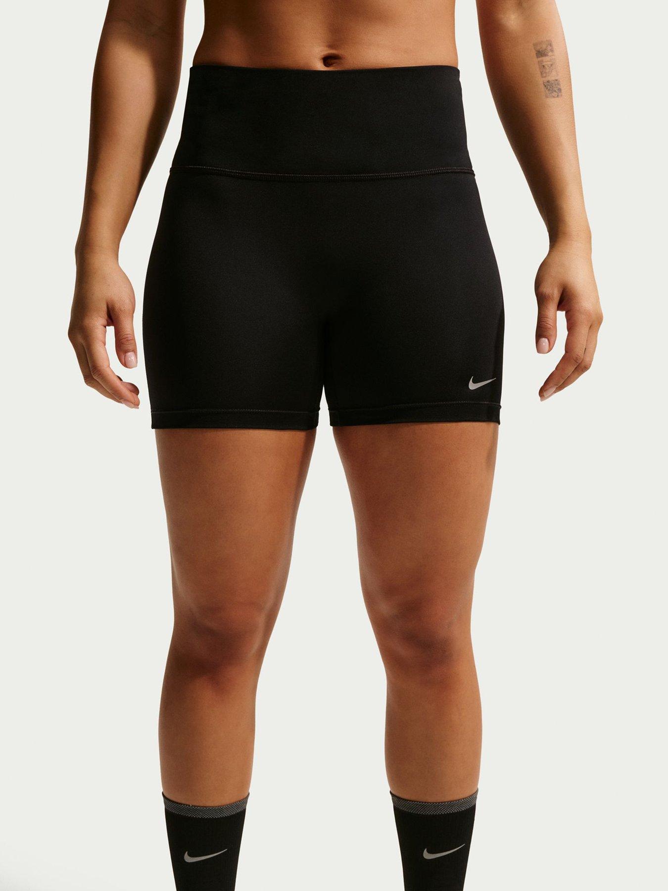 Nike Womens Running High Waisted 4 Inch Tight Shorts - Black