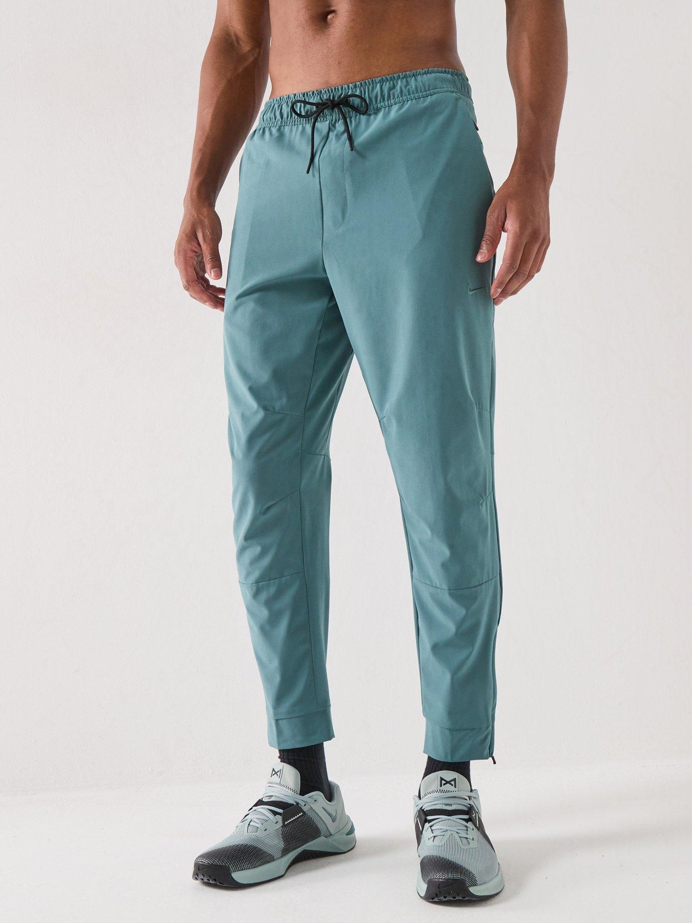 Nike Mens Training Dri-FIT Zippered Cuff Versatile Pants - Green