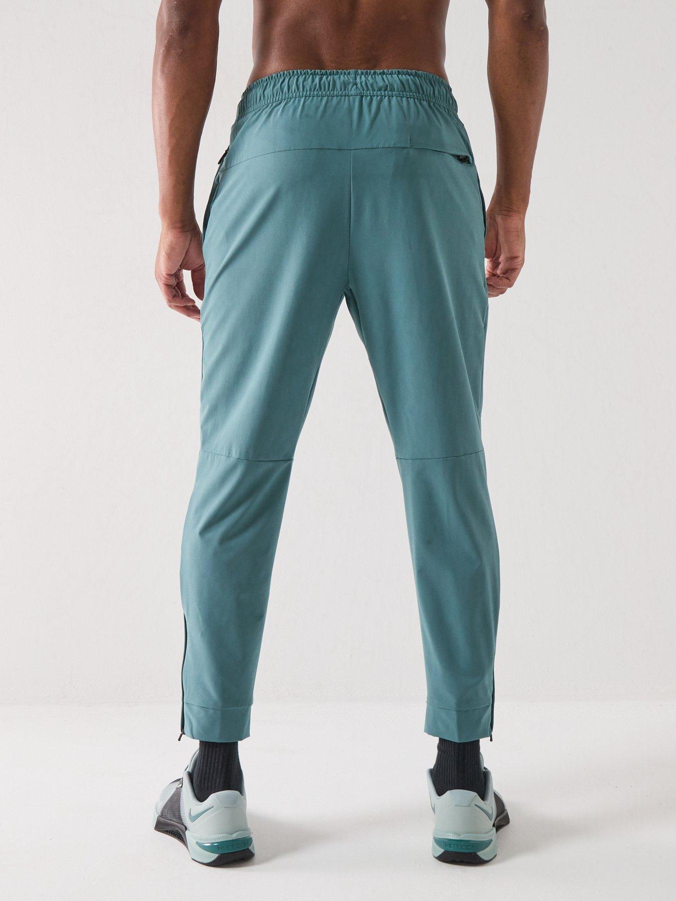 Image 2 of 7 of Nike Mens Training Dri-FIT Zippered Cuff Versatile Pants - Green