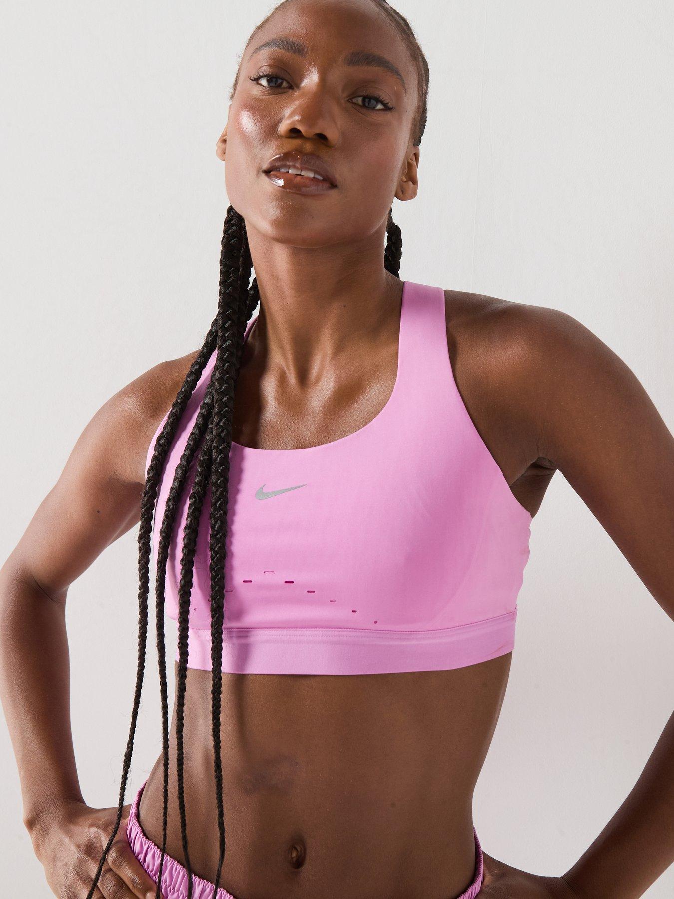 Nike Womens Training Swift High Support Sports Bra - Pink