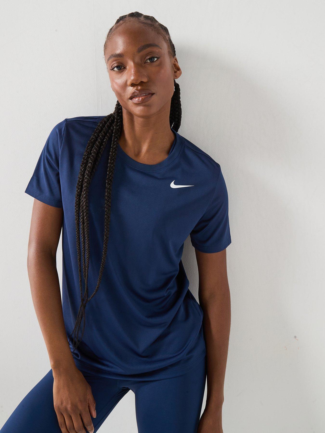 Nike Womens Training Dri-FIT T-Shirt - Navy