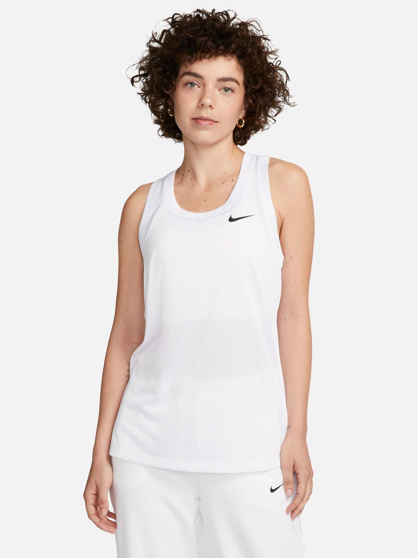 Nike Womens Training Dri-FIT Racerback Tank - White