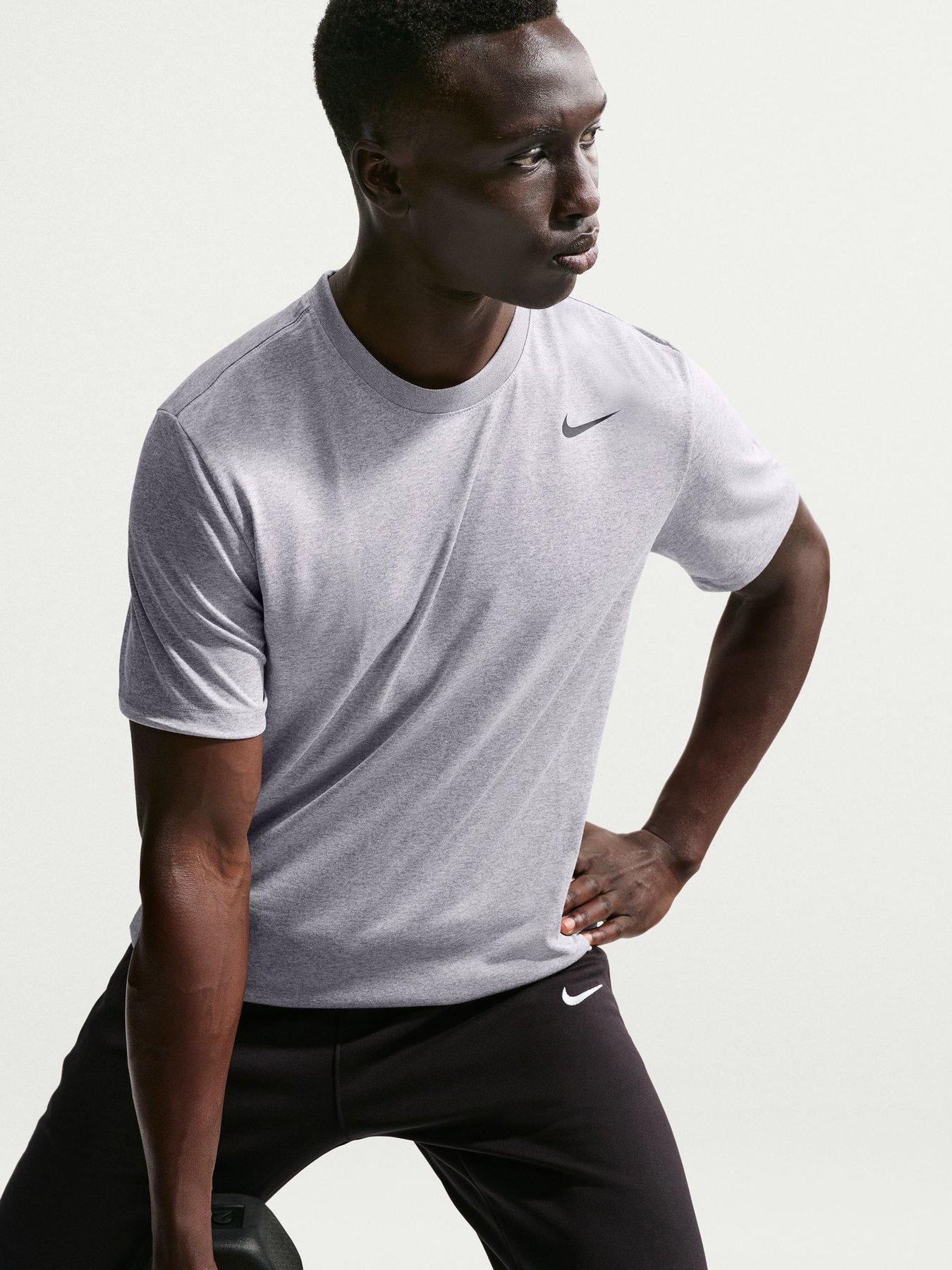 Nike Mens Training Dri-FIT Fitness T-Shirt - Grey