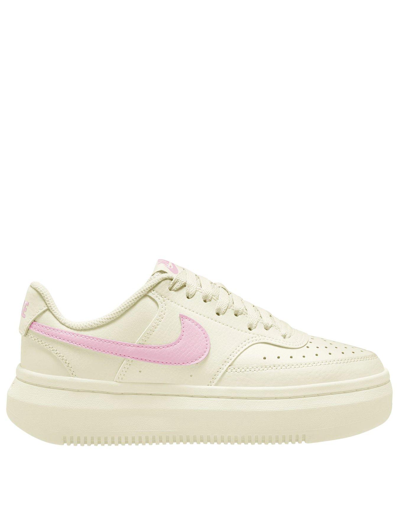 Image 1 of 4 of Nike Womens Court Vision Alta Trainers - Cream