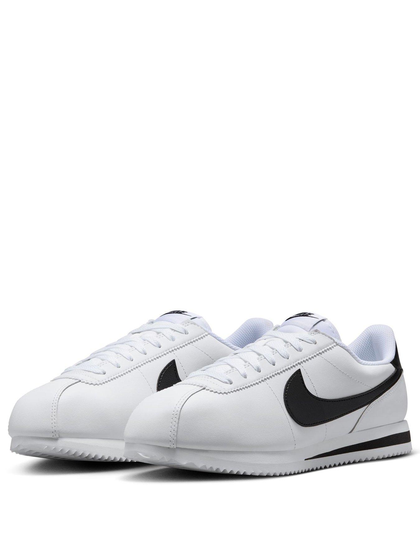  image of nike-womens-cortez-leather-trainers-white