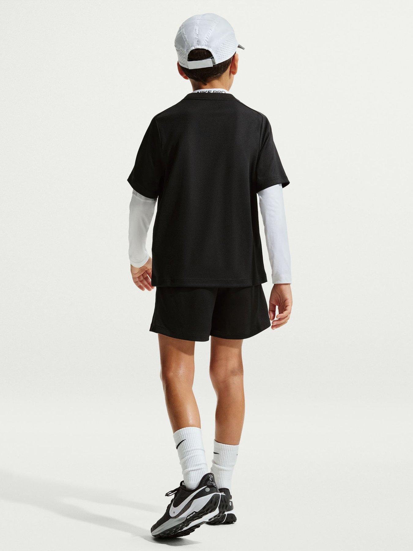 Image 2 of 6 of Nike Junior Boys Training Dri-FIT Short Sleeve Top - Black