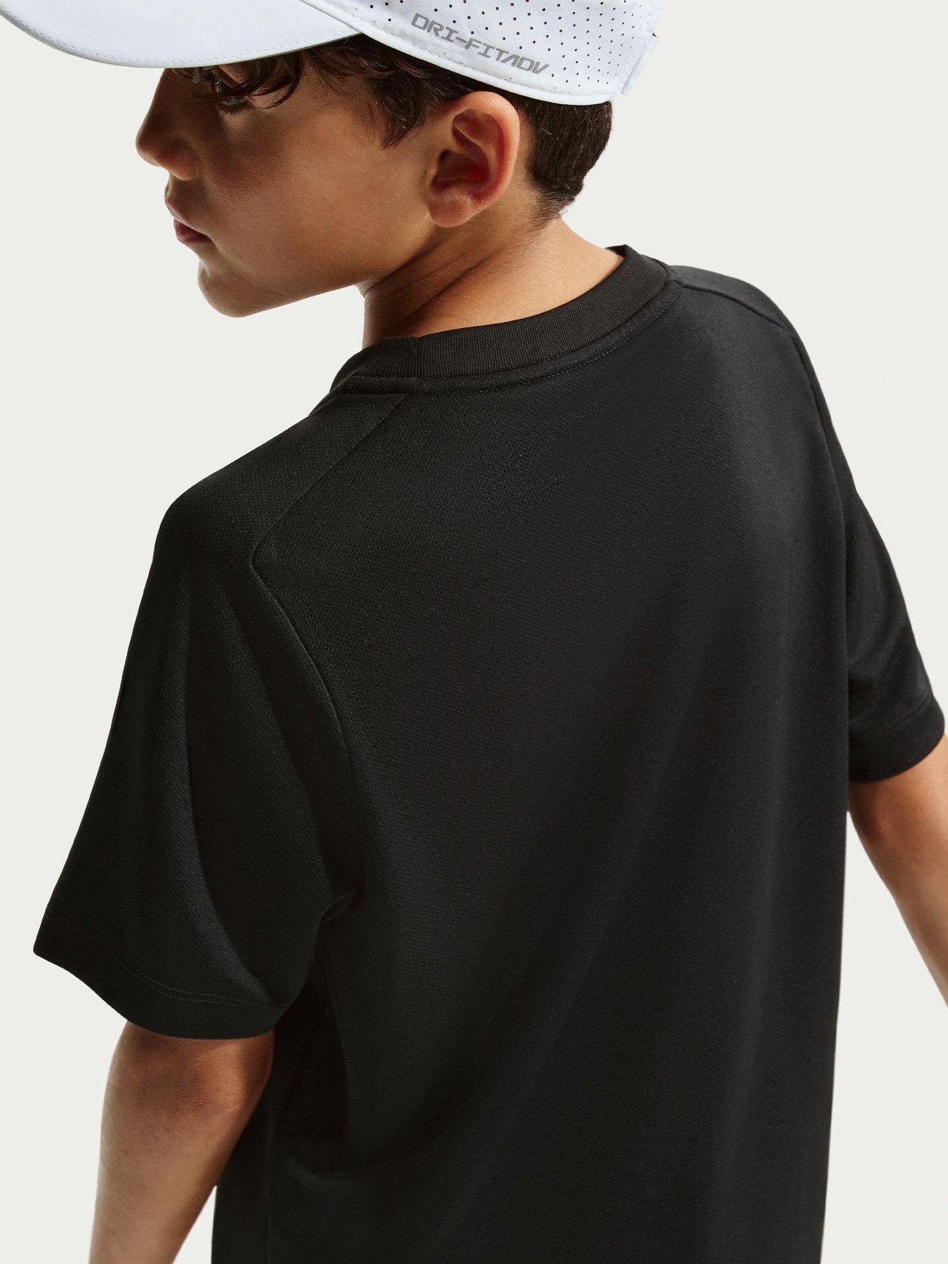 Image 3 of 6 of Nike Junior Boys Training Dri-FIT Short Sleeve Top - Black