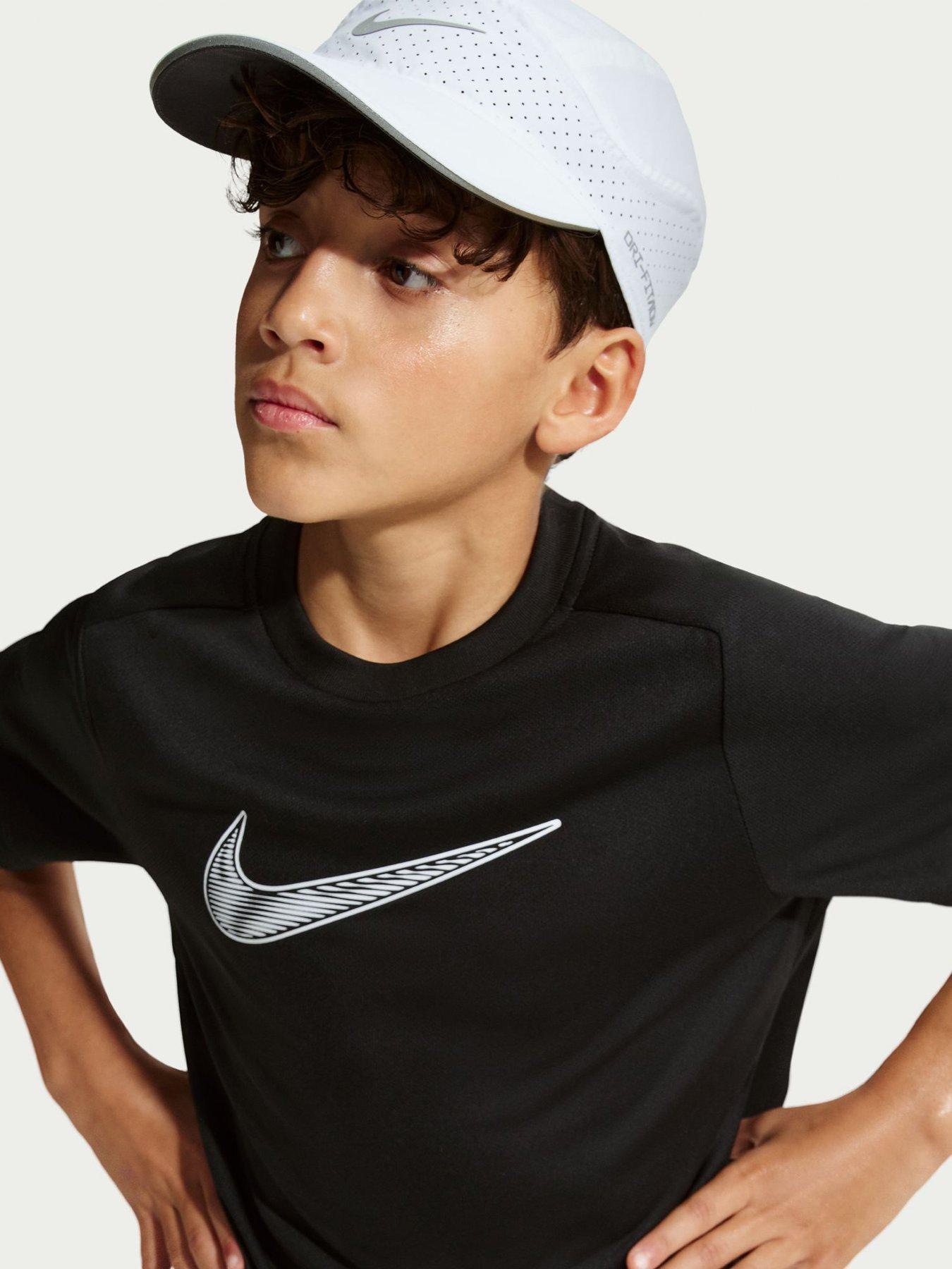 Image 4 of 6 of Nike Junior Boys Training Dri-FIT Short Sleeve Top - Black