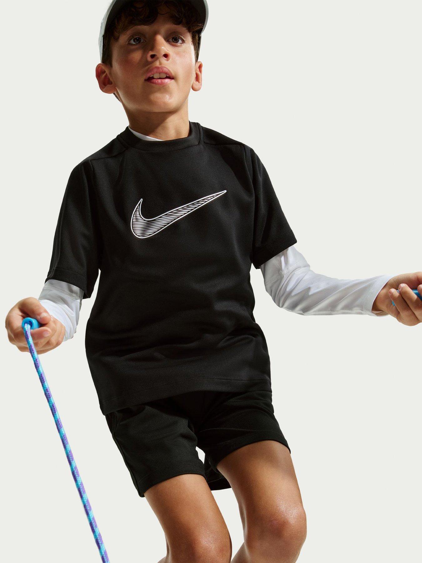Image 5 of 6 of Nike Junior Boys Training Dri-FIT Short Sleeve Top - Black