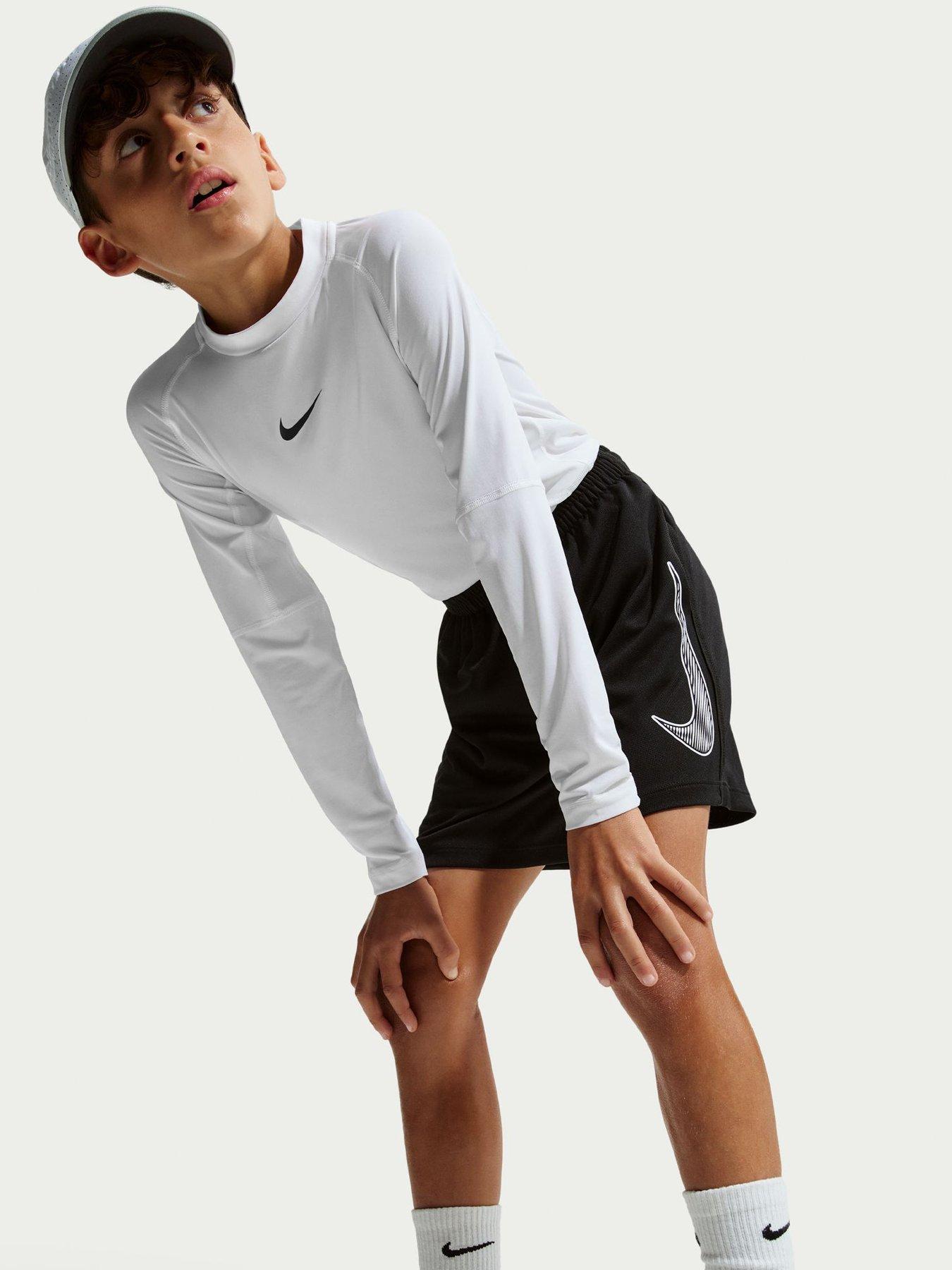  image of nike-junior-boys-training-dri-fit-shorts-black