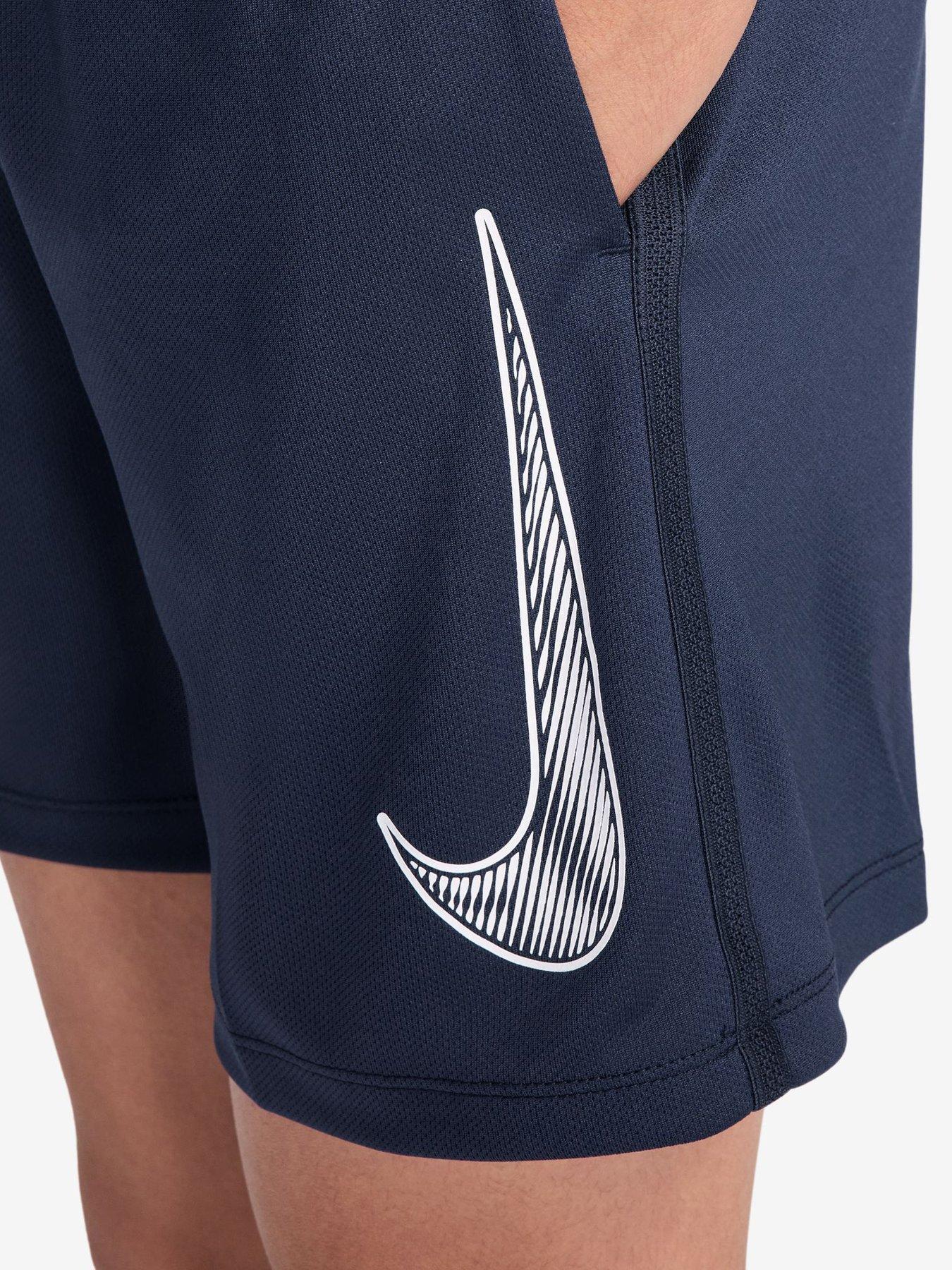 Image 3 of 4 of Nike Junior Boys Training Dri-FIT Shorts - Navy