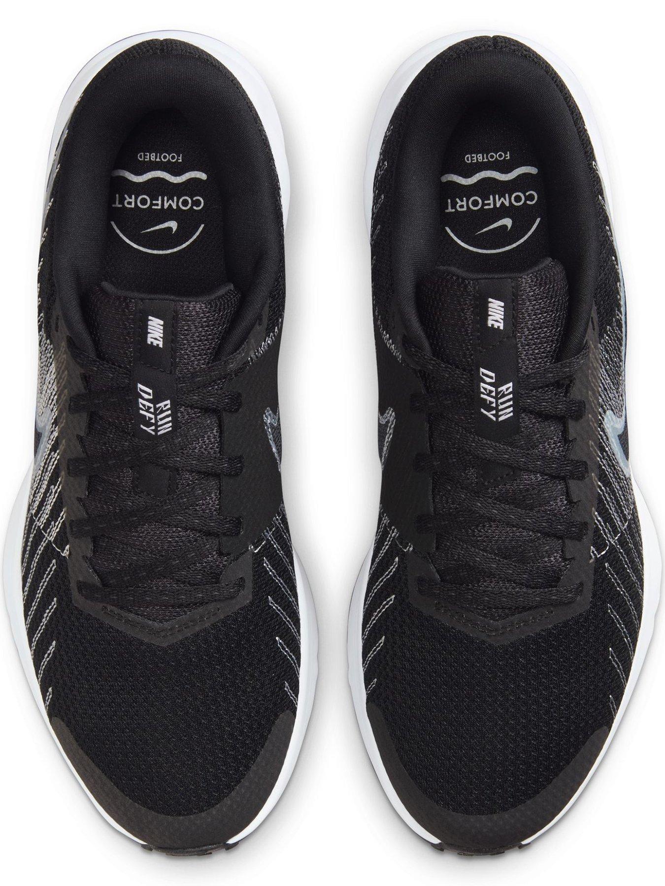 Image 4 of 7 of Nike Womens Run Defy Running Road Trainers - Black/White