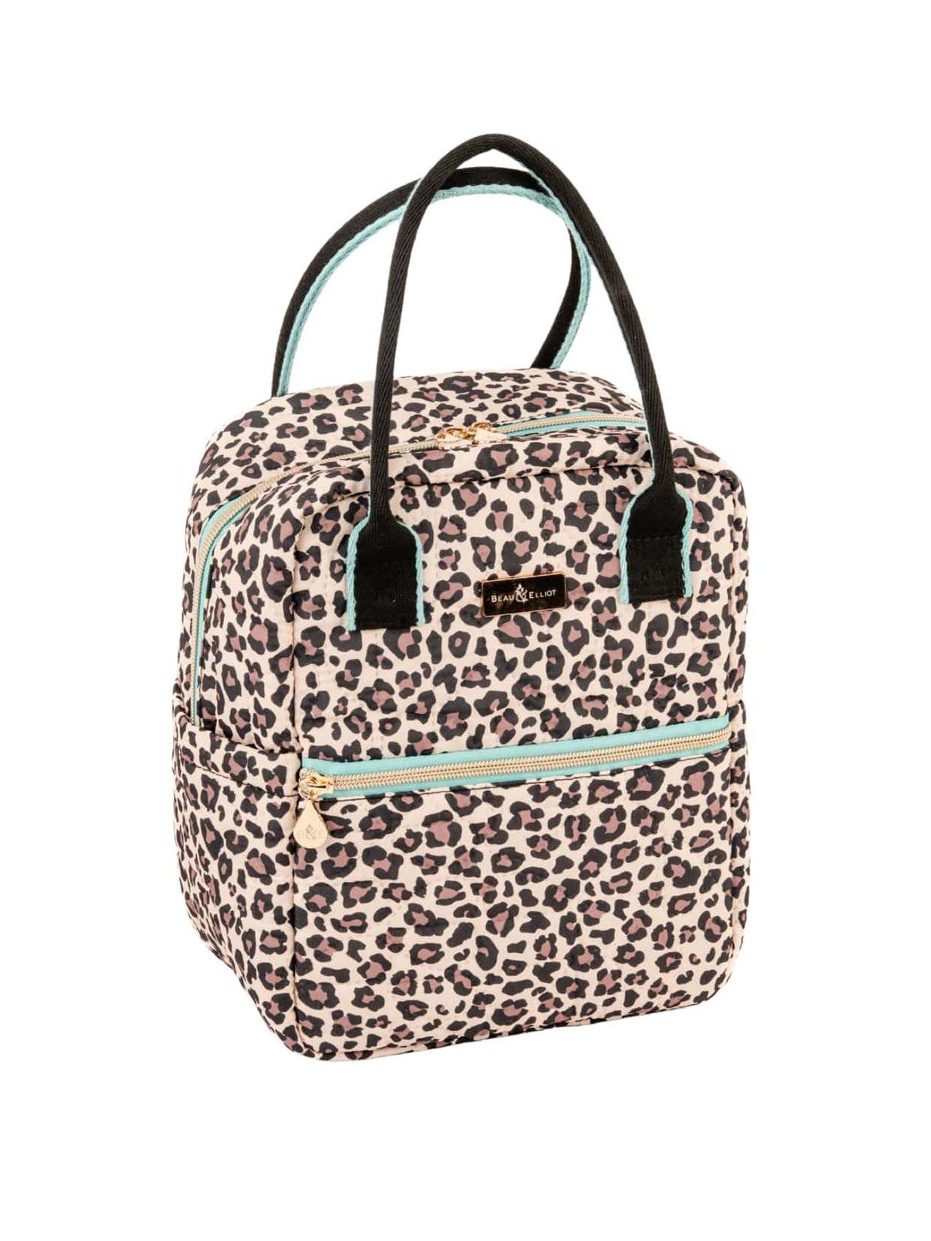 BEAU & ELLIOT Oxford Leopard Upright Lunch Bag