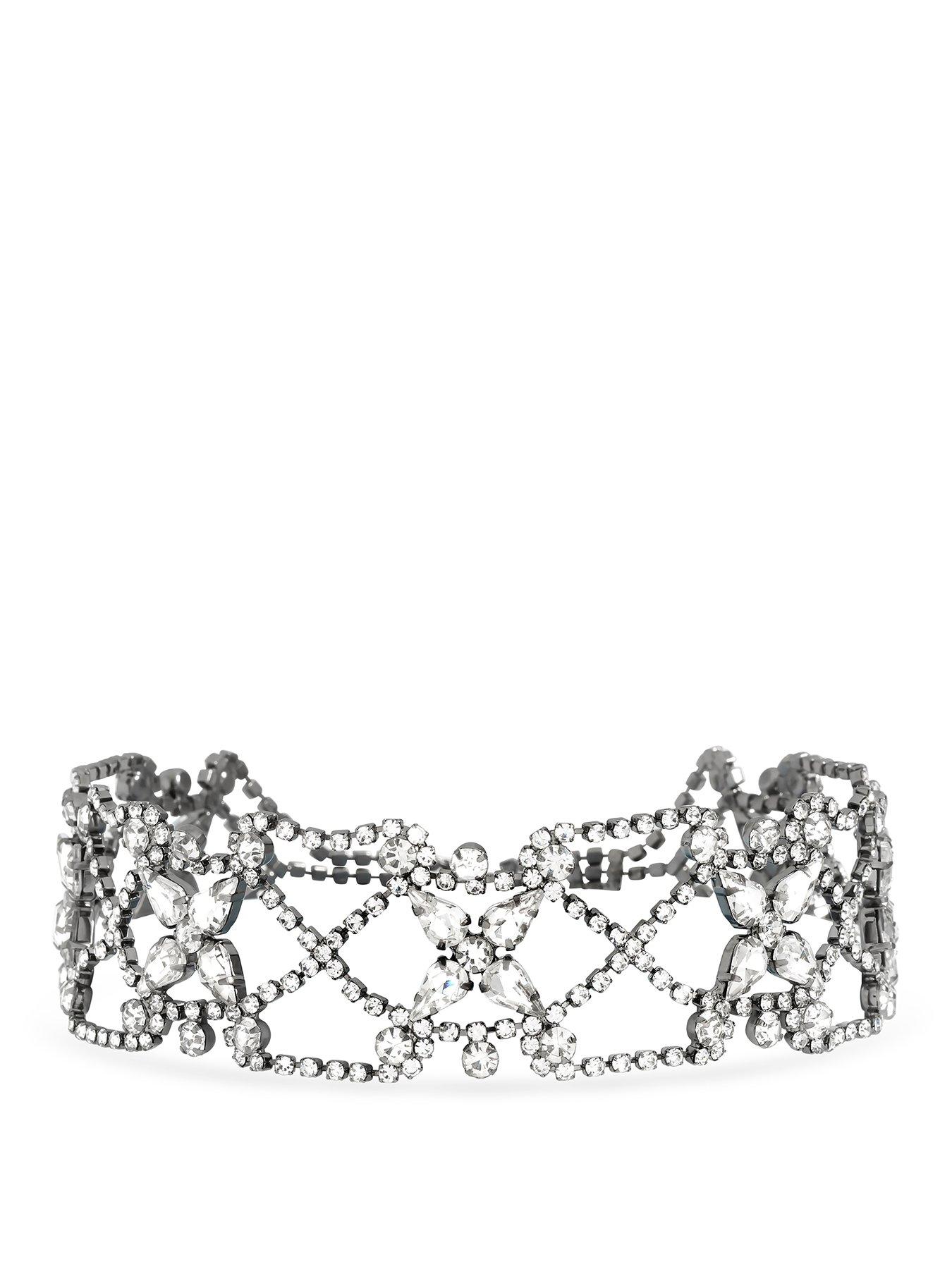 Mood Mood Hematite Crystal Lattice Choker