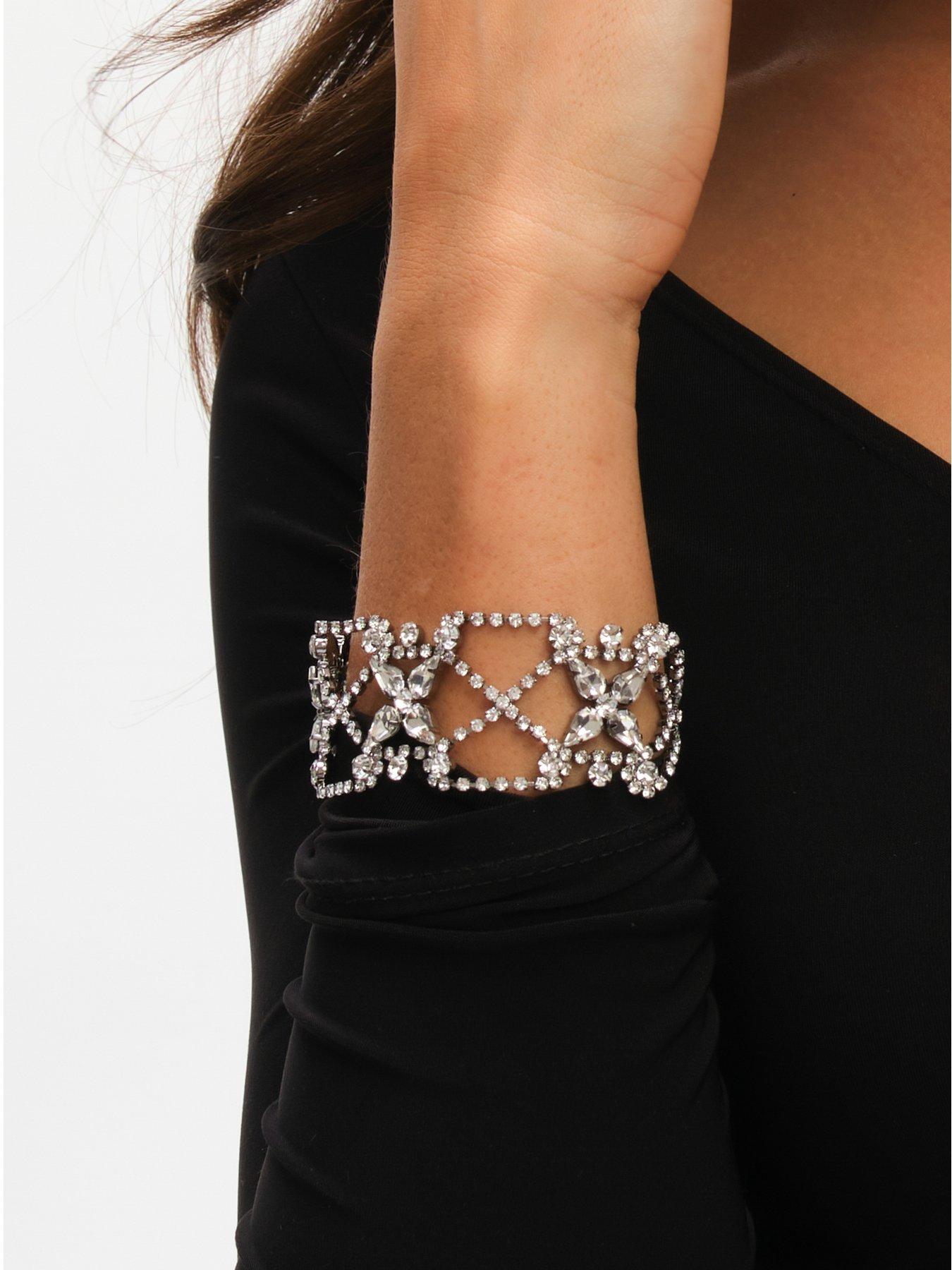  image of mood-hematite-crystal-lattice-bracelet