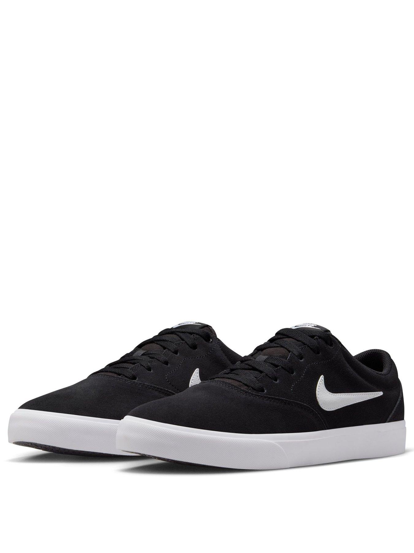 image of nike-mens-charge-suede-trainers-black