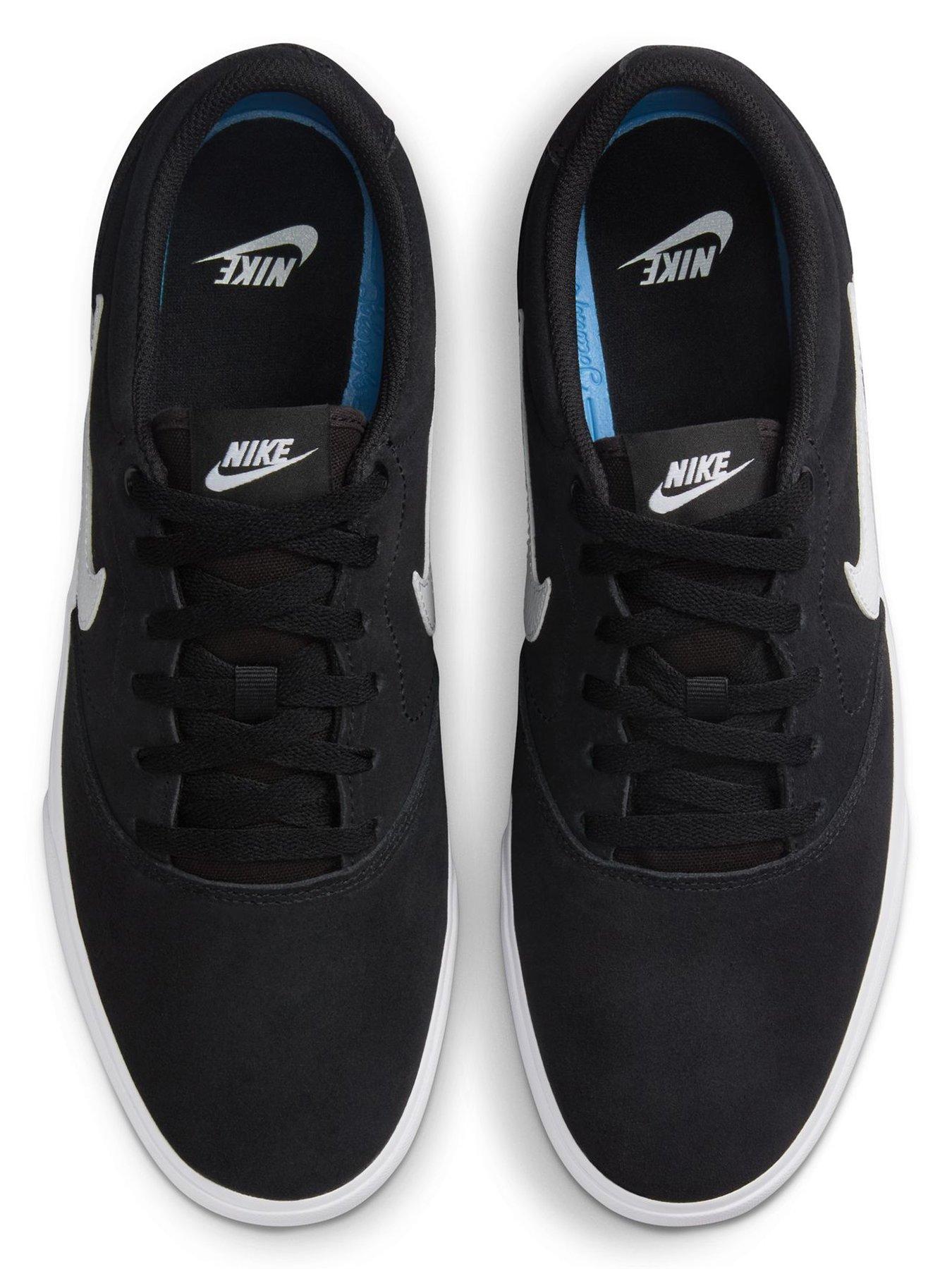  image of nike-mens-charge-suede-trainers-black