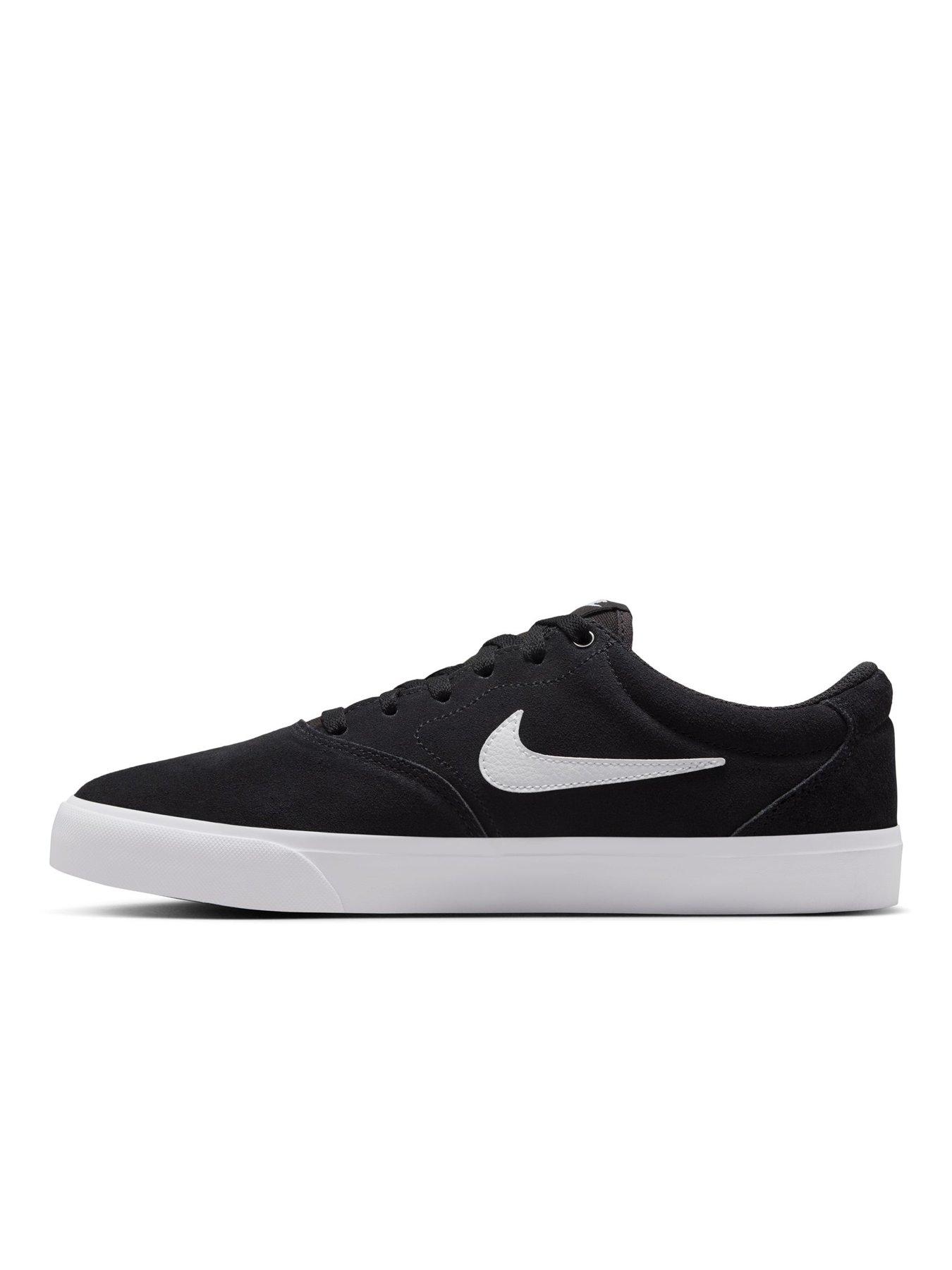  image of nike-mens-charge-suede-trainers-black