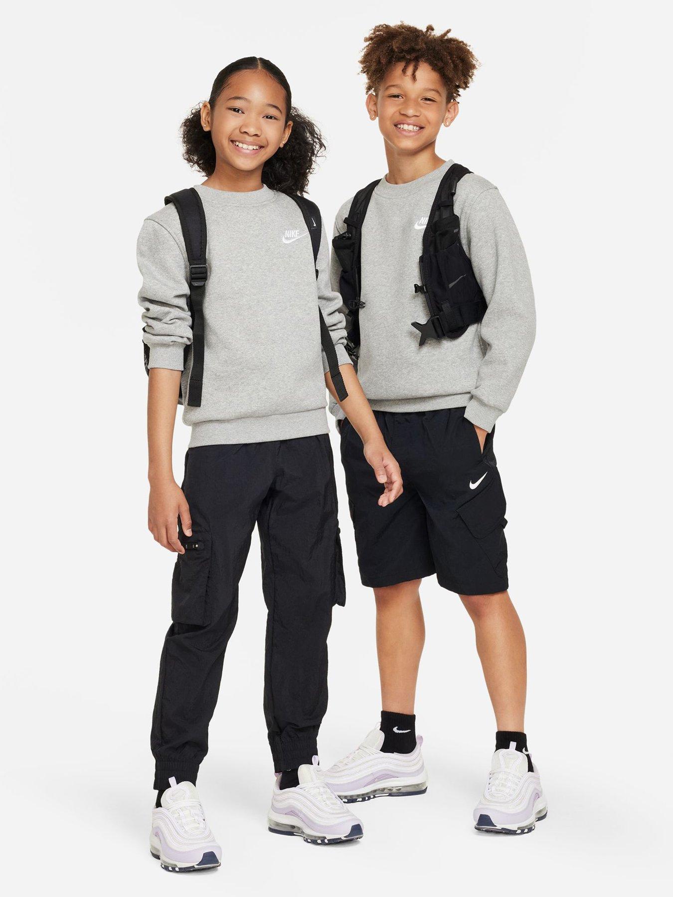 Image 3 of 5 of Nike Big Kids Sportswear Club Sweatshirt - Black