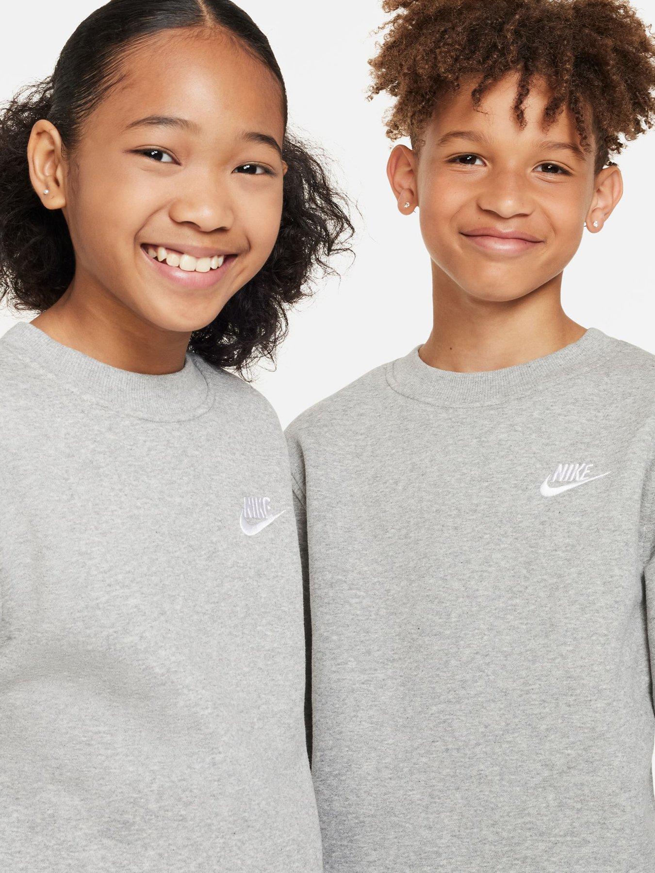 Image 5 of 5 of Nike Big Kids Sportswear Club Sweatshirt - Black