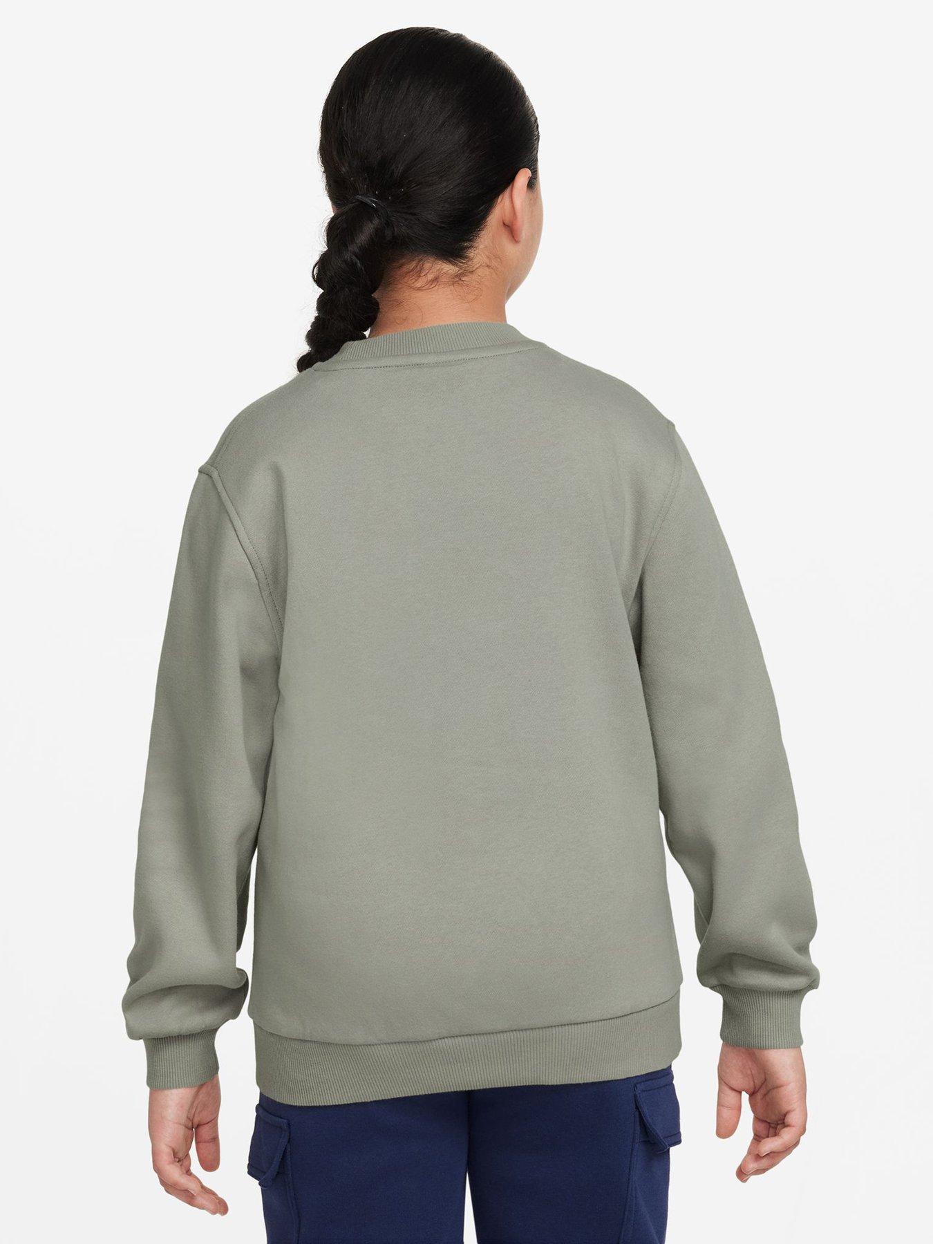 Image 2 of 3 of Nike Big Kids Sportswear Club Sweatshirt - Green