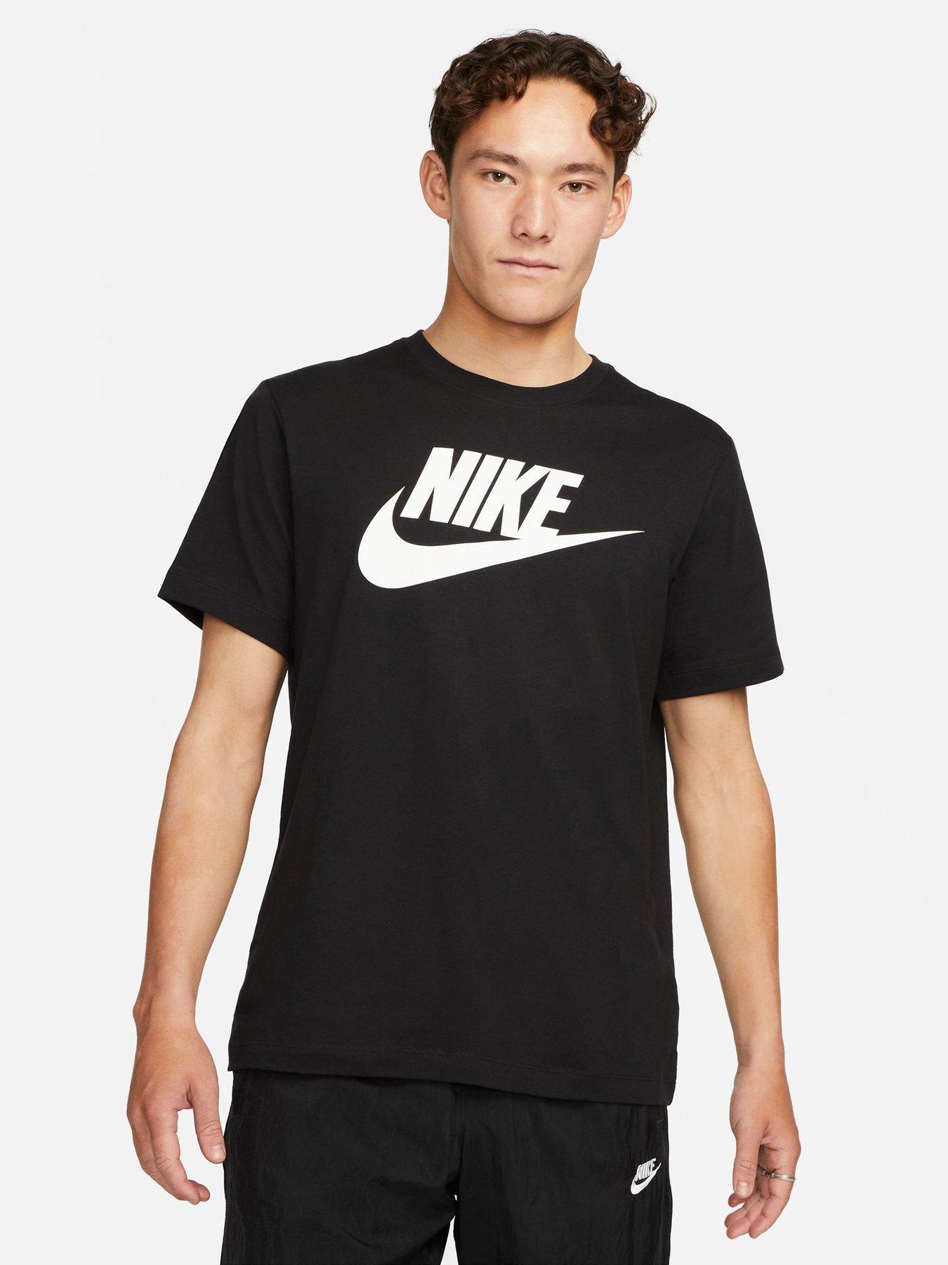 Nike Mens Sportswear Icon Futura T-Shirt - Black
