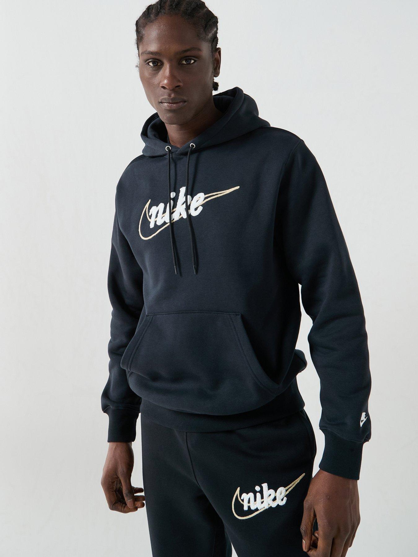 Nike Mens Club Fleece Hoodie - Black