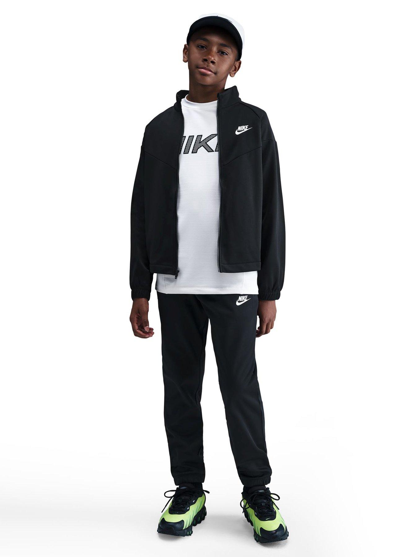 Image 1 of 6 of Nike Big Kids Sportswear Dri-FIT Tracksuit - Black