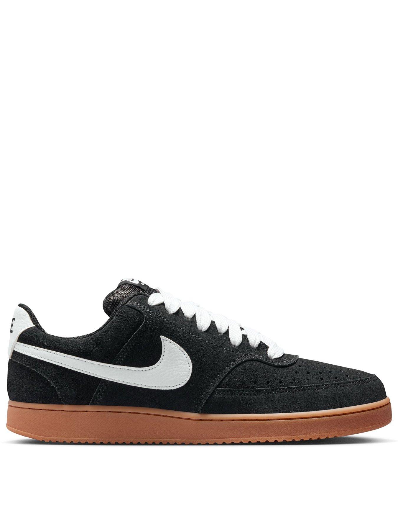 Nike Mens Court Vision Low FL Trainers - Black