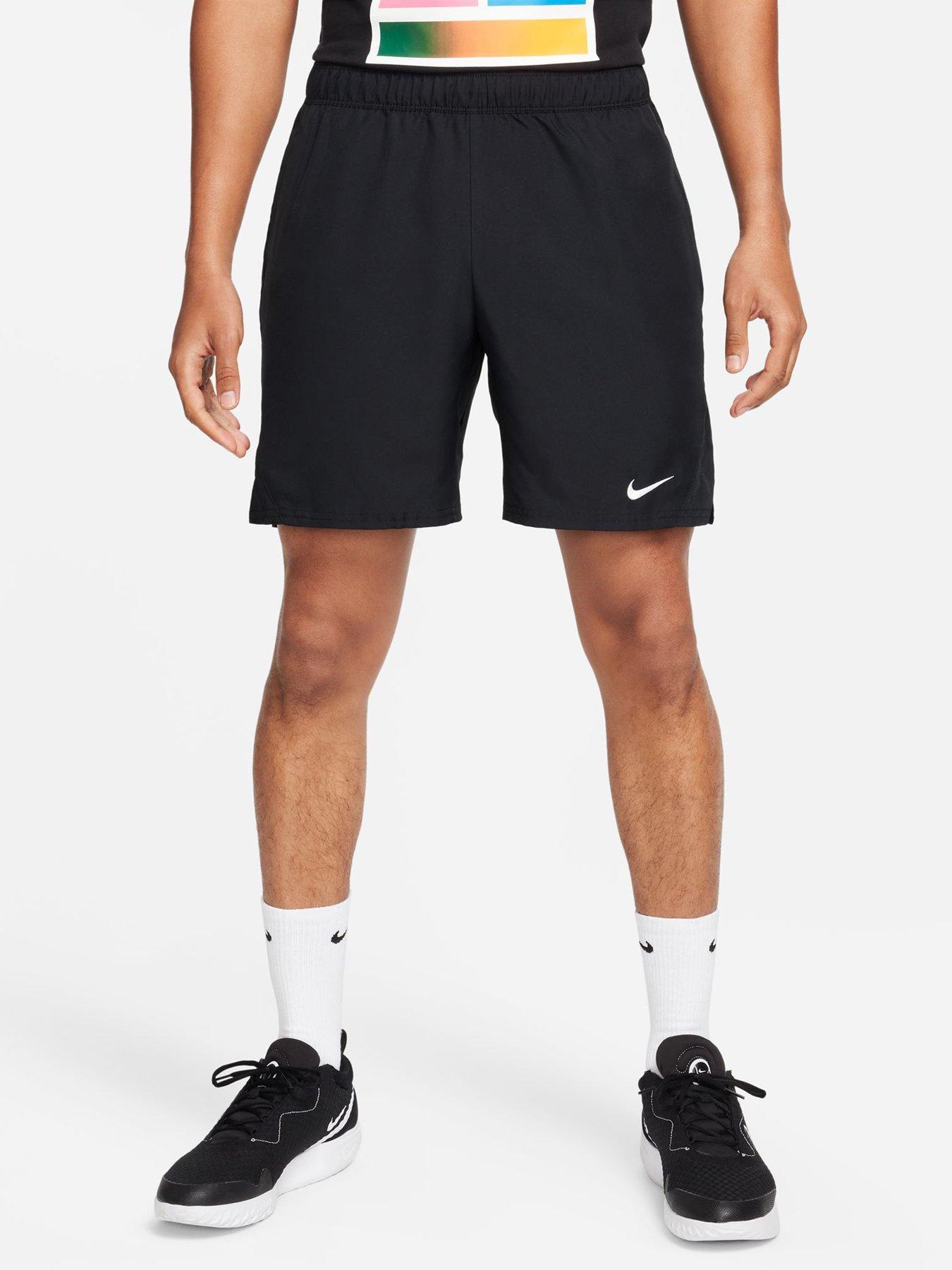 Nike Mens Tennis Victory 7 Inch Shorts - Black