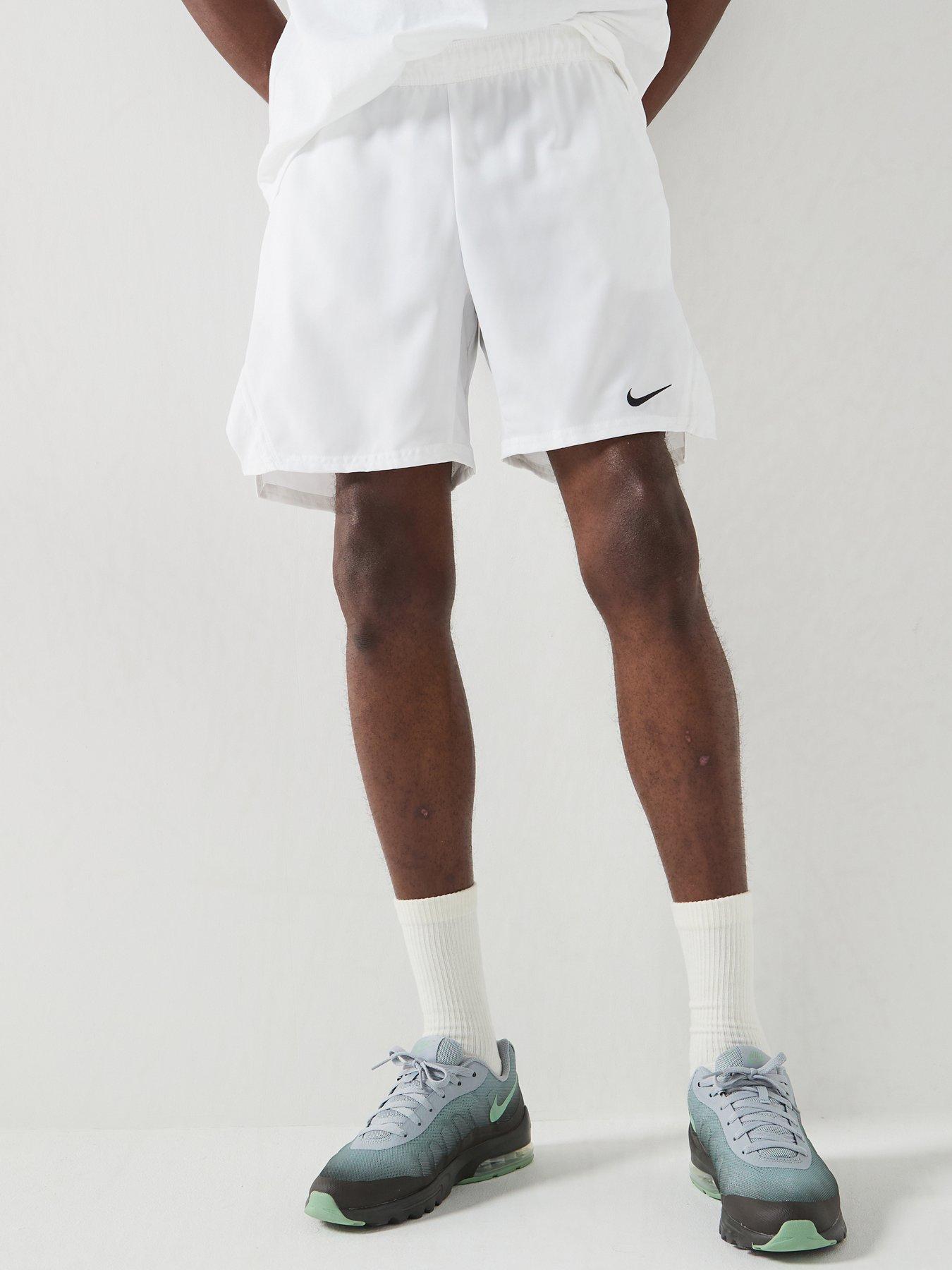 Nike Mens Tennis Victory 7 Inch Shorts - White