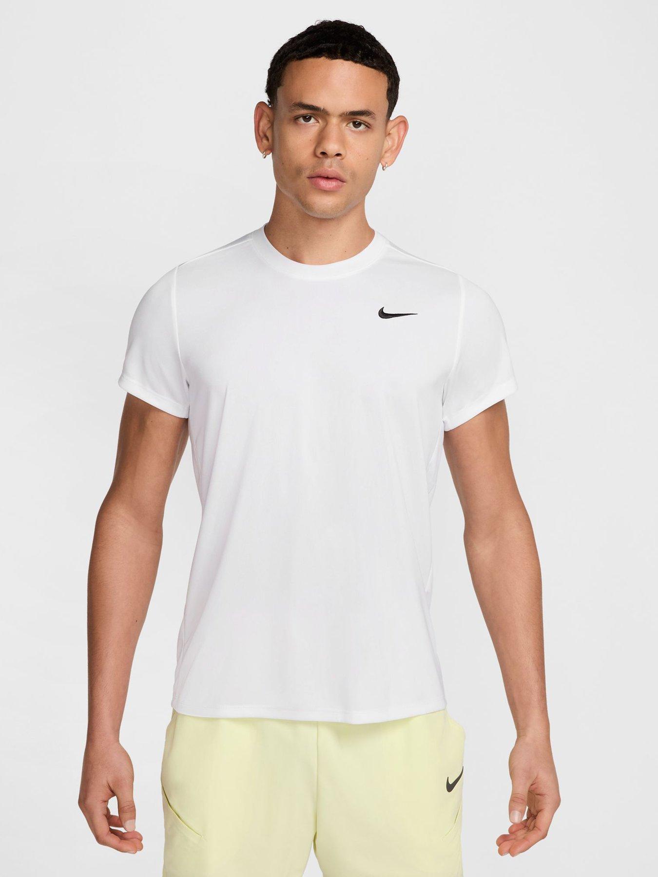 Nike Mens Tennis Victory Short Sleeve T-Shirt - White