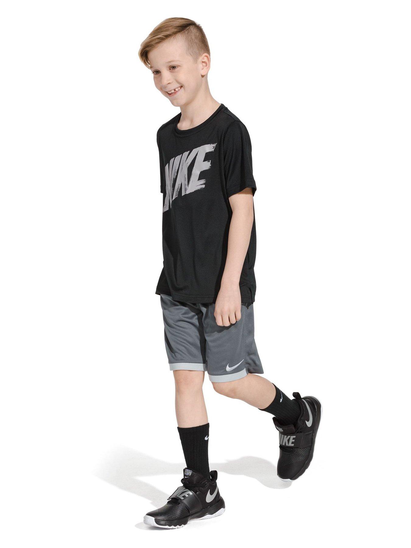 Image 2 of 7 of Nike Kids Everyday Cushioned Crew Socks 6 Pack - Black