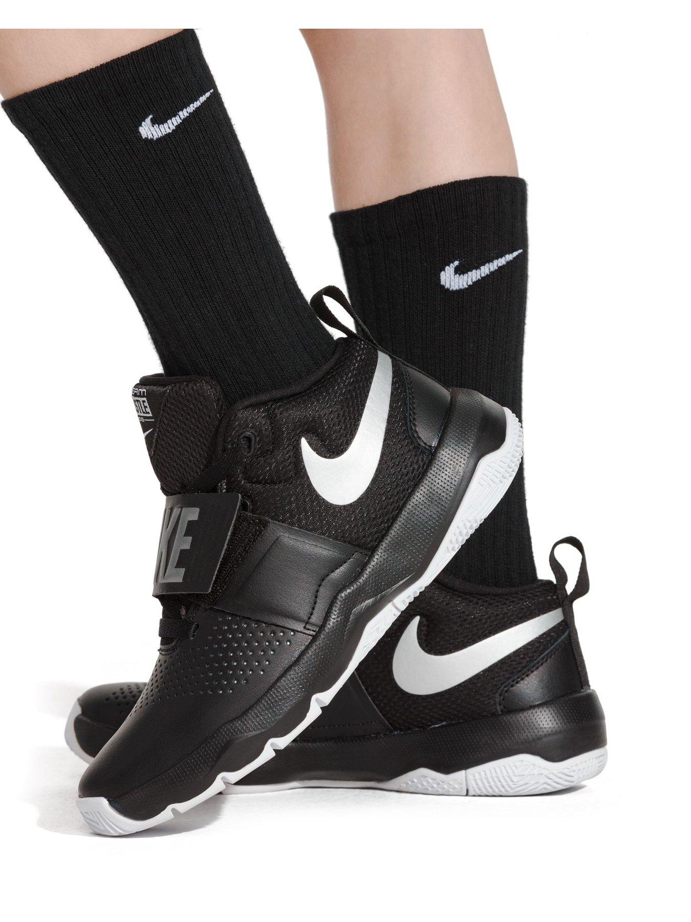 Image 6 of 7 of Nike Kids Everyday Cushioned Crew Socks 6 Pack - Black