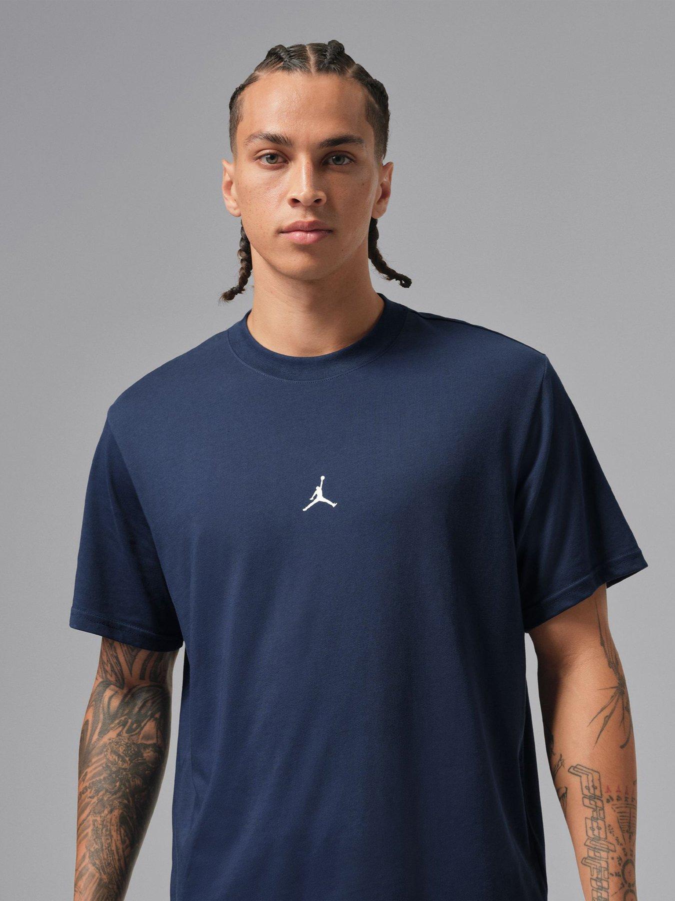 Jordan Nike Mens Dri-FIT Jumpman T-Shirt - Blue