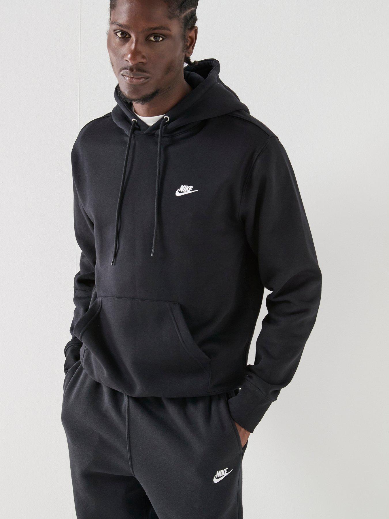 Nike Mens Club Pullover Hoodie - Black