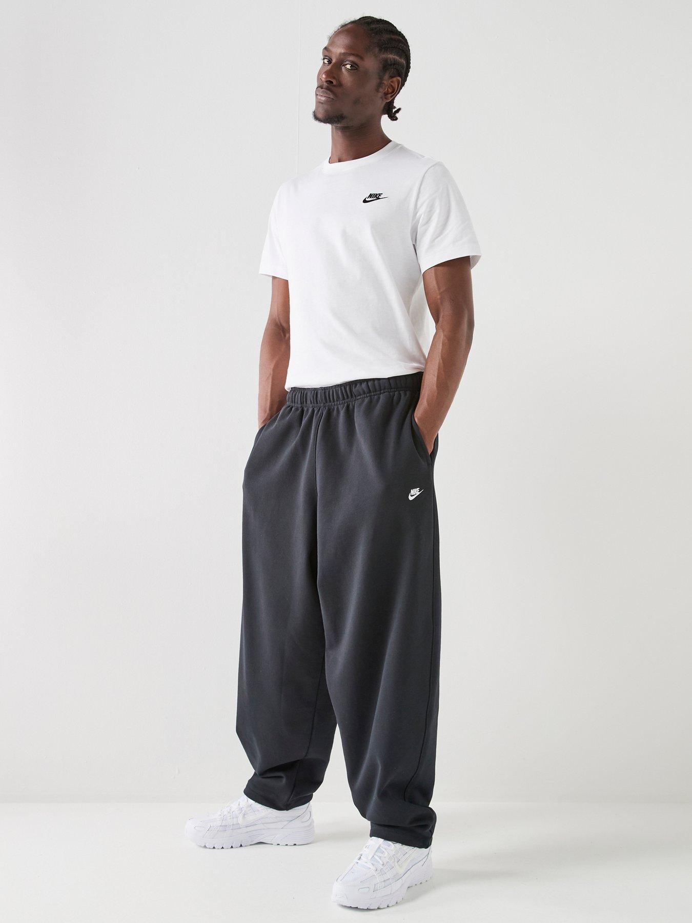 Nike Mens Club Oversized French Terry Pants - Black