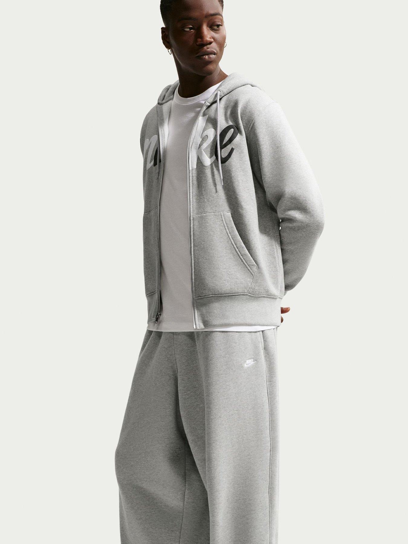 Nike Mens Club Oversized French Terry Pants - Grey