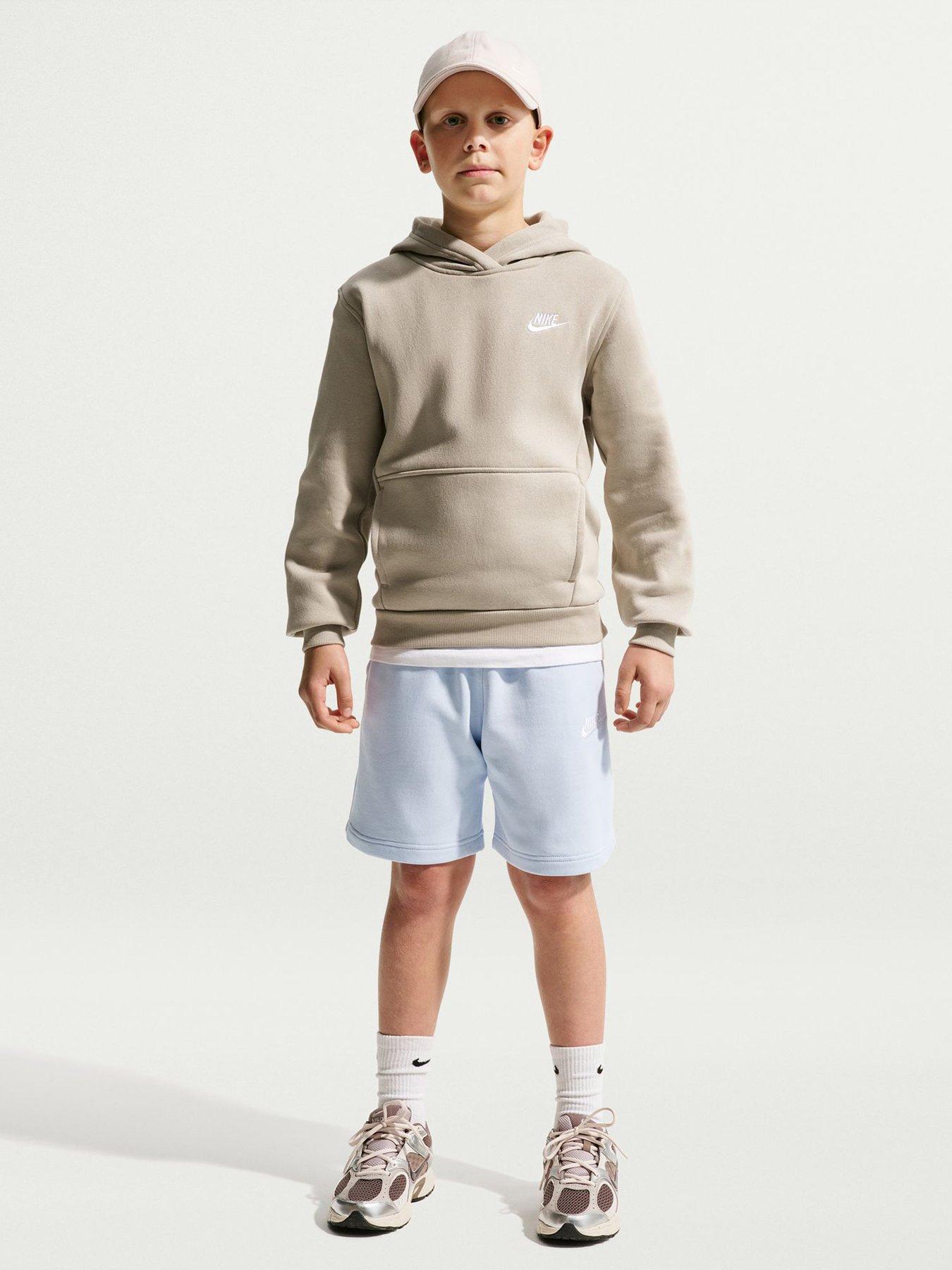 Nike Big Kids Sportswear Club French Terry Shorts - Blue