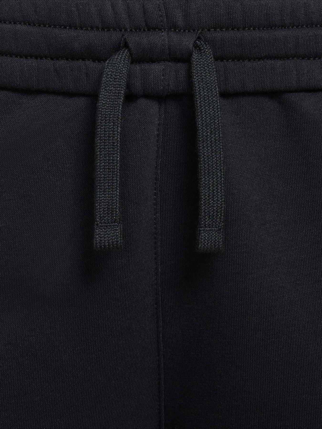 Image 3 of 5 of Nike Girls Sportswear Club Wide Leg Pants - Black
