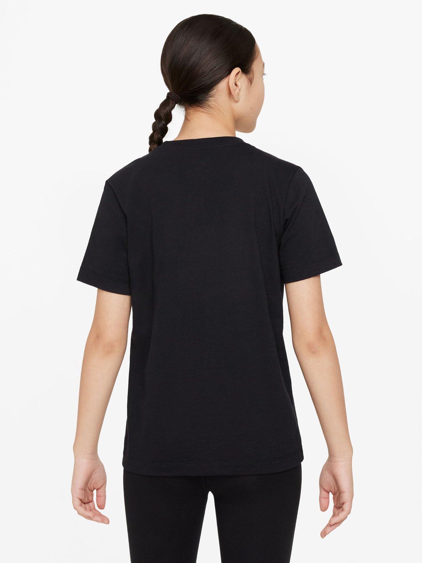 Image 2 of 4 of Nike Big Kids Sportswear Futura T-Shirt - Black