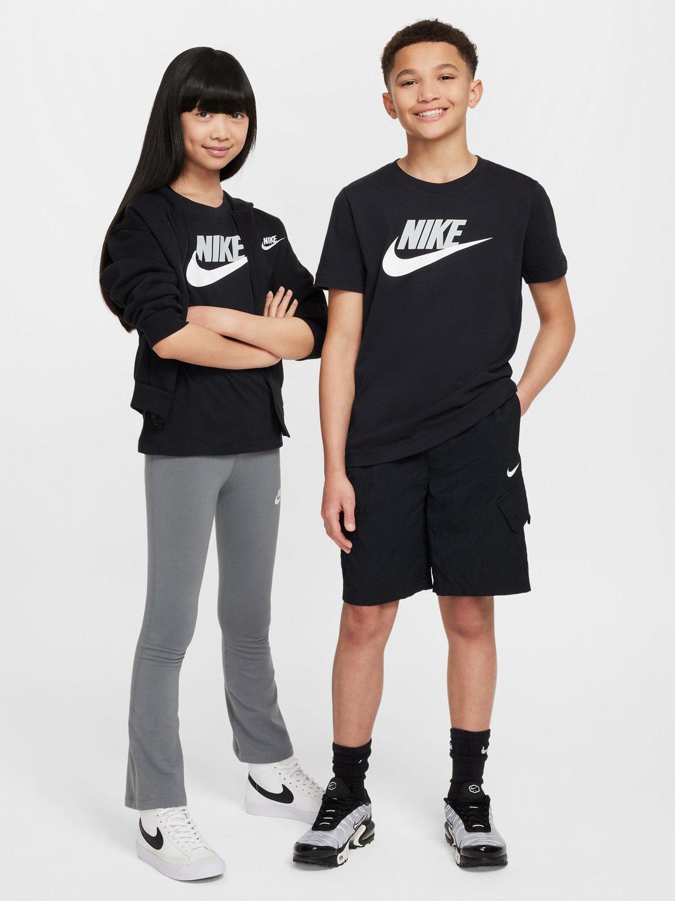 Image 3 of 4 of Nike Big Kids Sportswear Futura T-Shirt - Black
