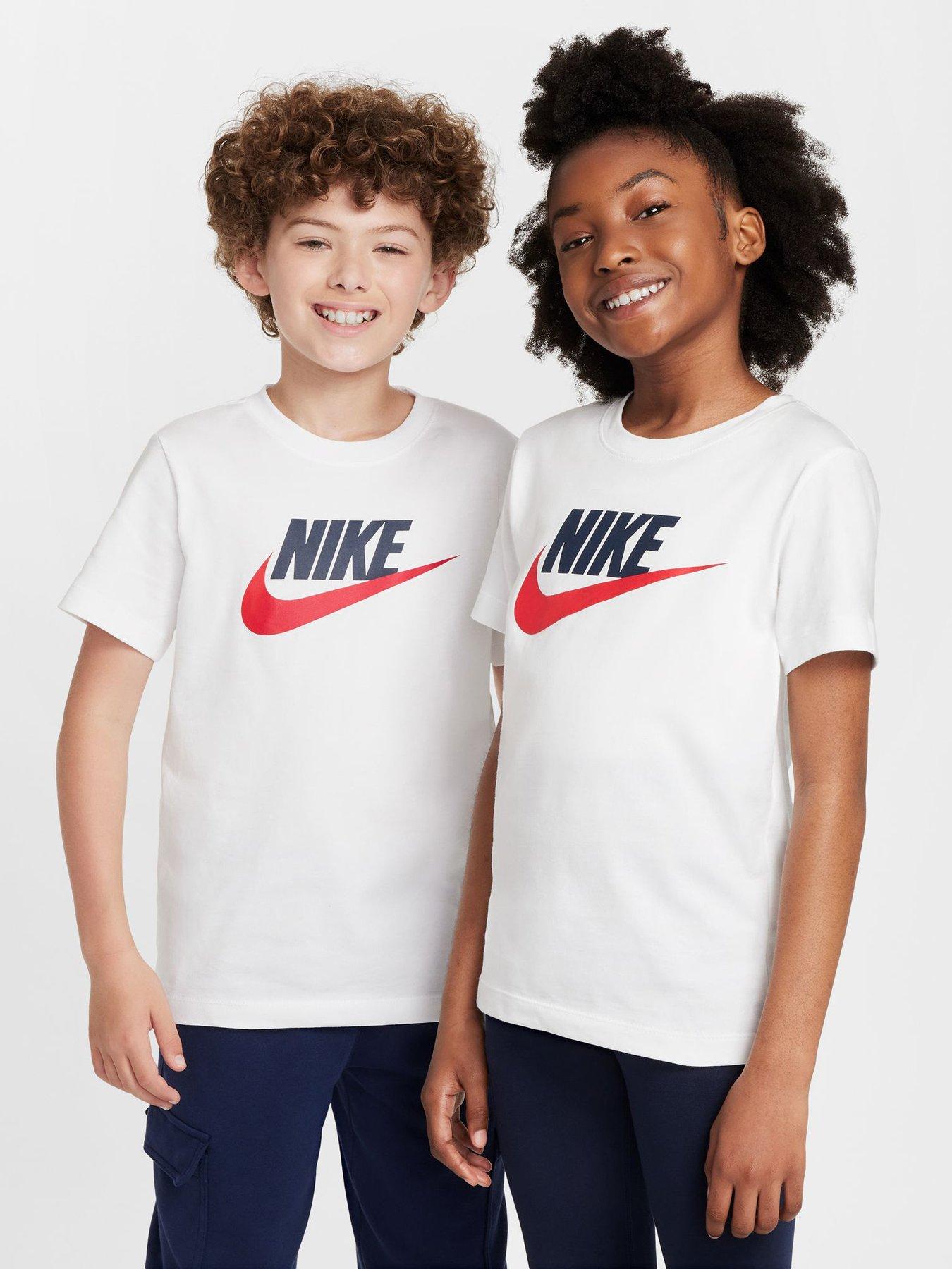 Nike Big Kids Sportswear Futura T-Shirt - White