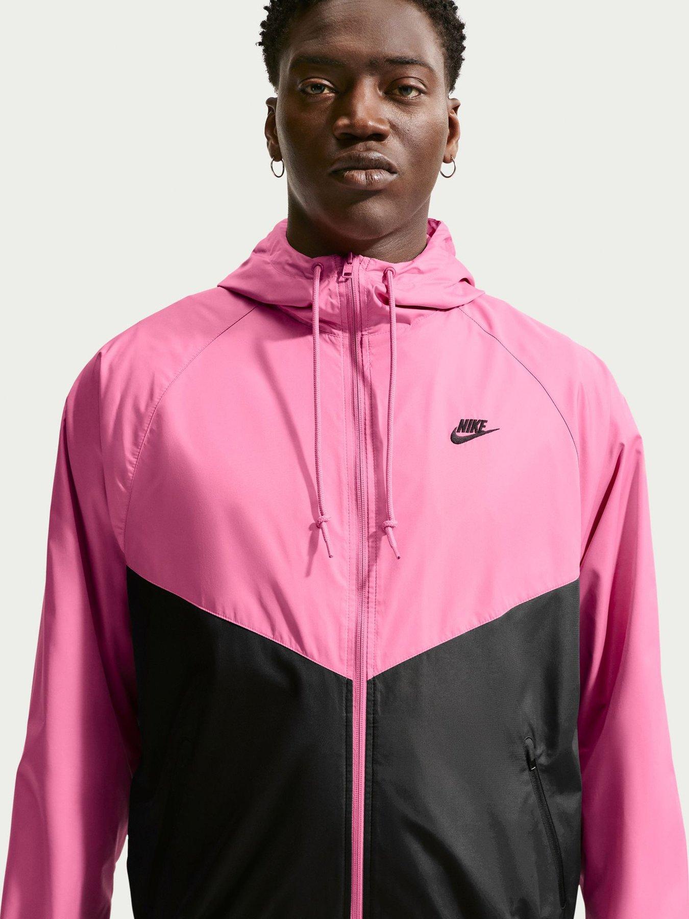 front image of nike-mens-windrunner-lined-jacket-red