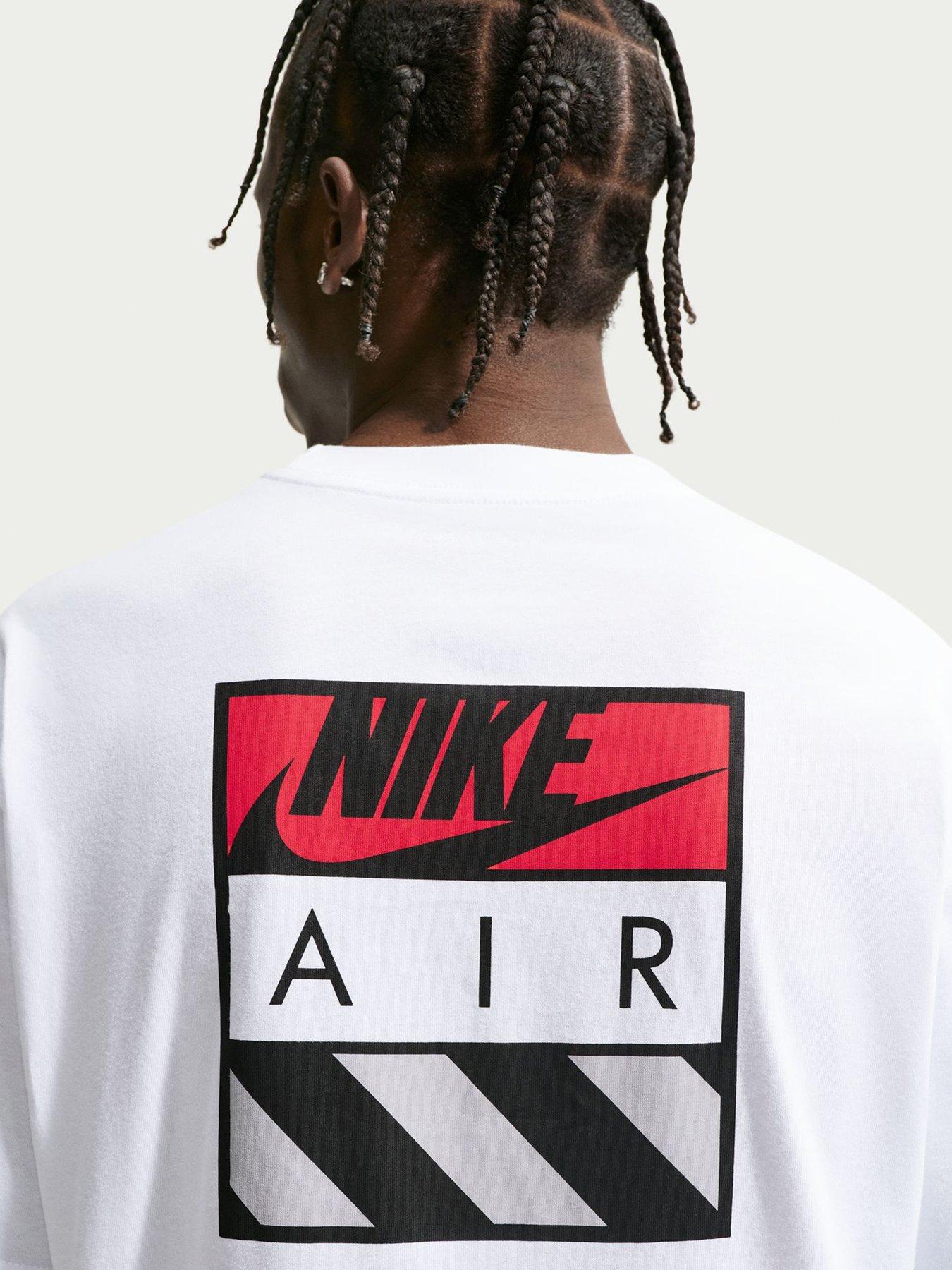 Image 2 of 5 of Nike Mens Sportswear Air Box T-Shirt - White