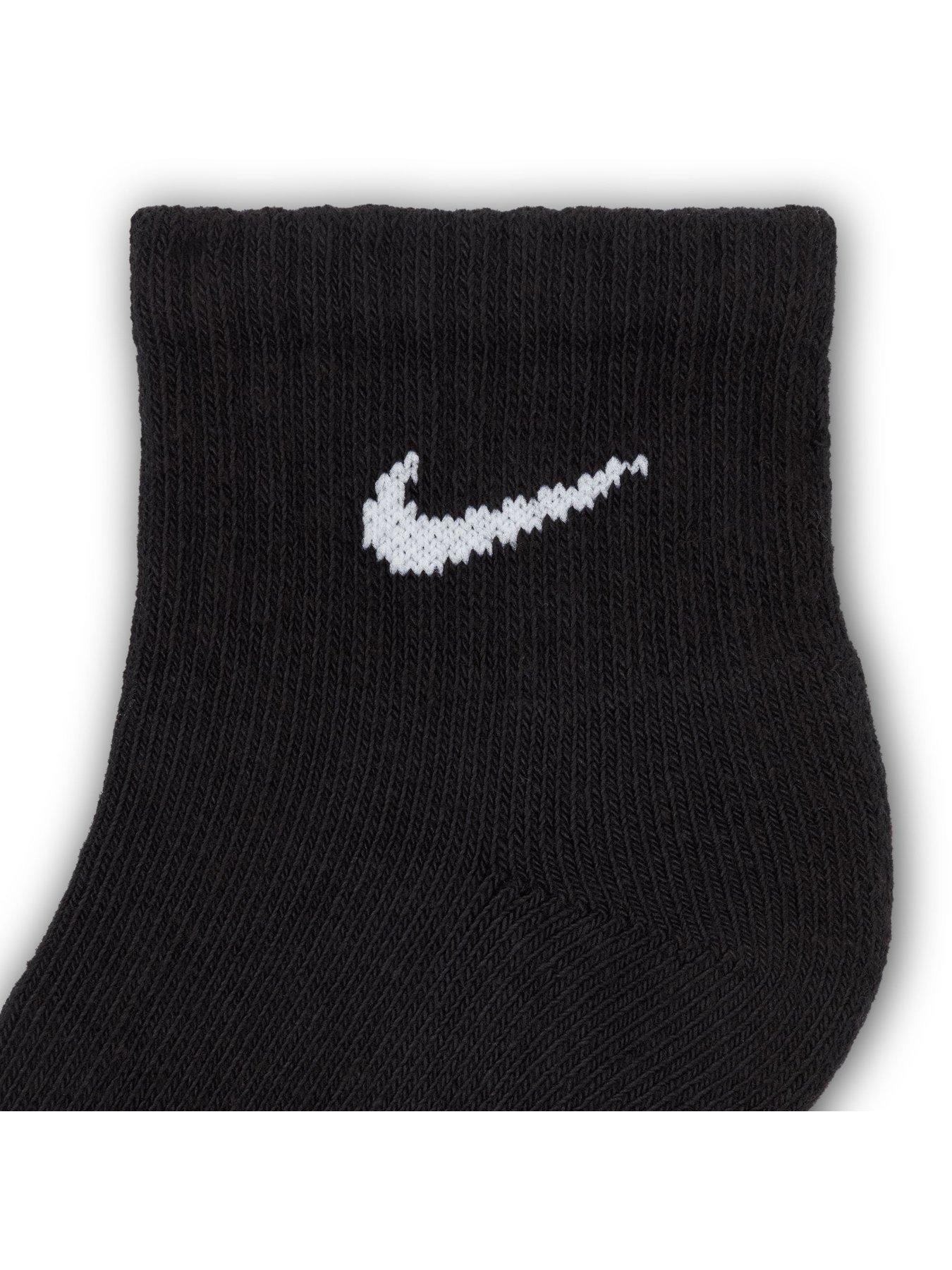 Image 4 of 4 of Nike Kids Everyday Cushioned Ankle Socks 6 Pack - Black