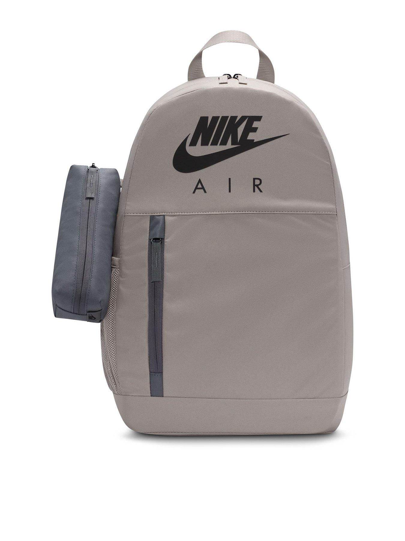 front image of nike-kids-elemental-backpack-20l-grey