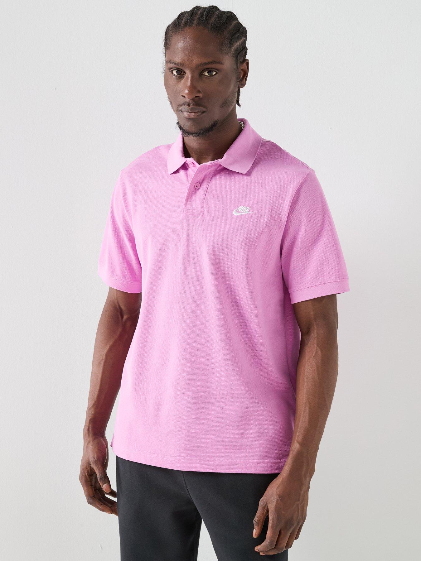 Nike Mens Club Short Sleeve Pique Polo Shirt - Purple