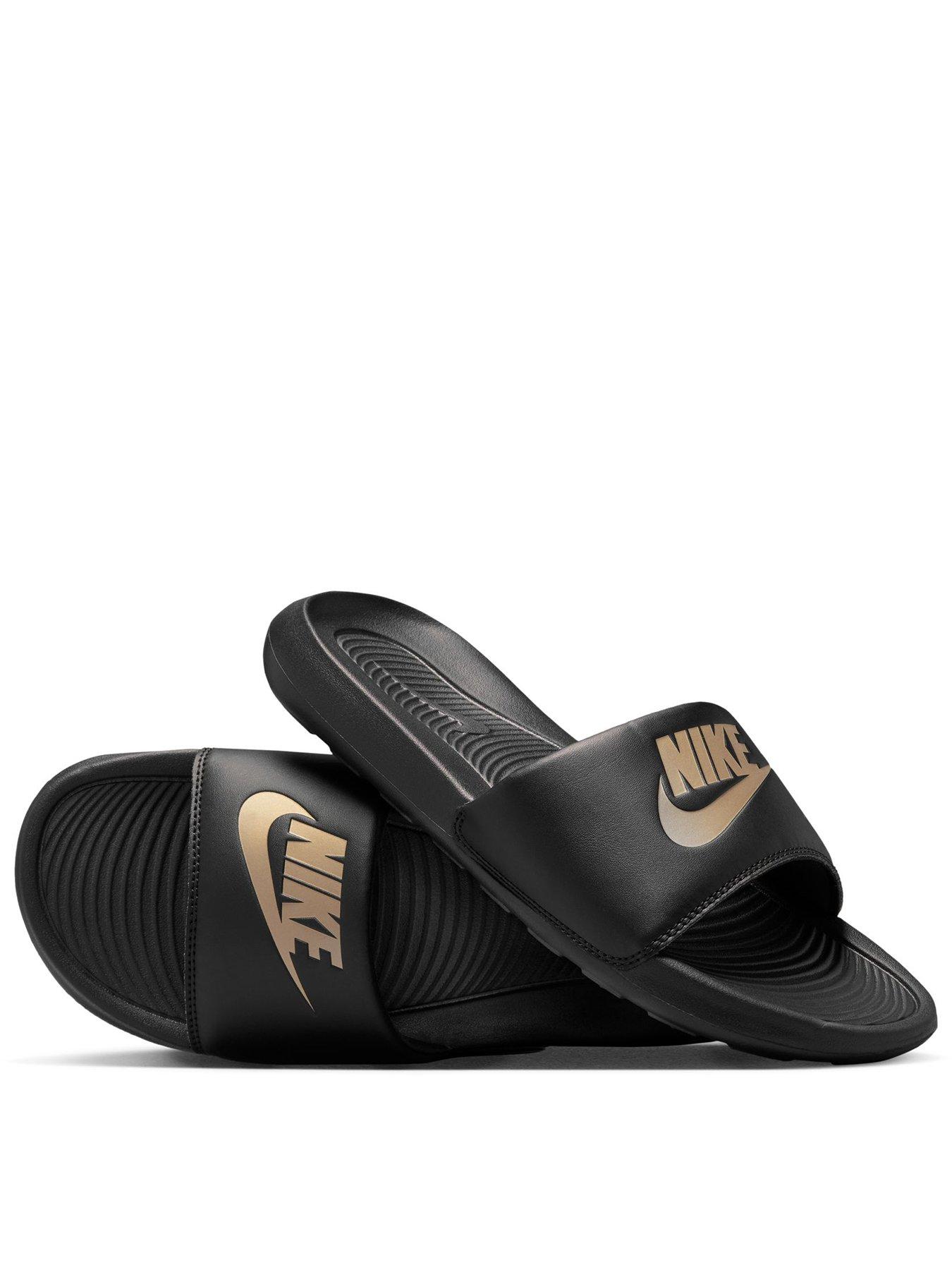 Nike Mens Victori One Slides - Black