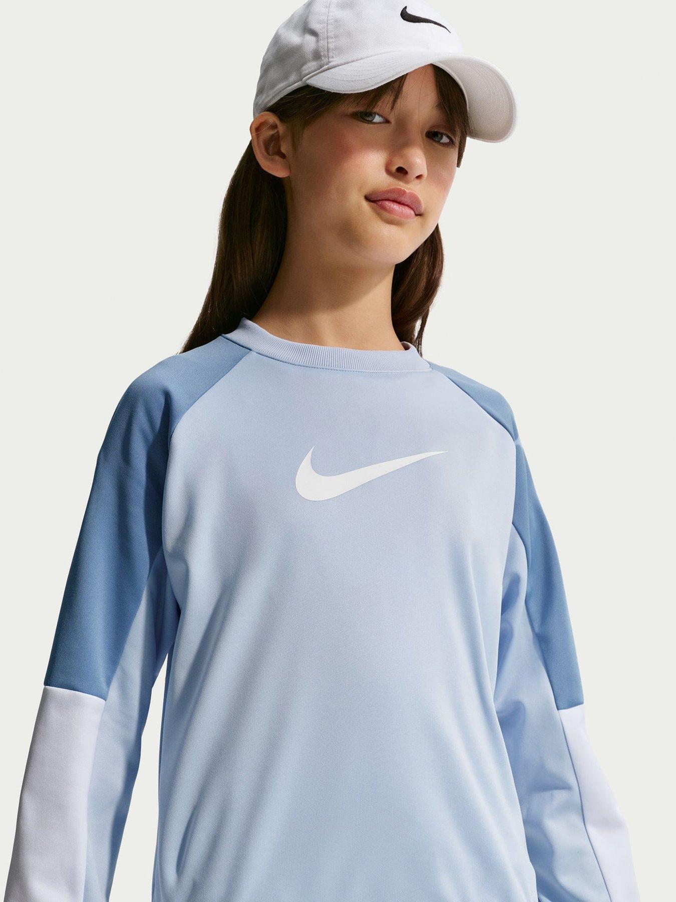 Image 5 of 7 of Nike Older&nbsp;Kids Sportswear Shorts Tracksuit&nbsp;- Blue